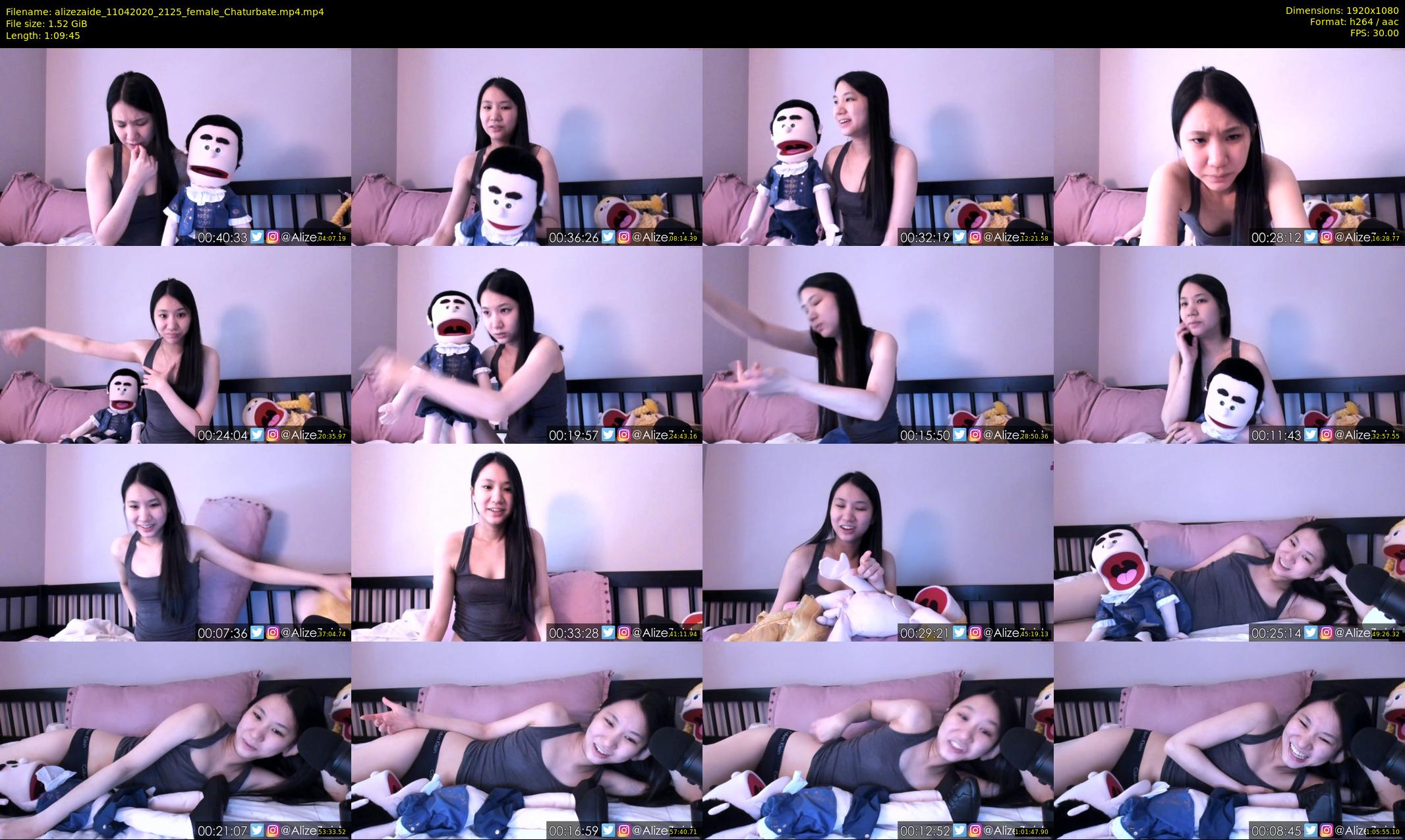 alizezaide — 70 minute Chaturbate female cam show recording, 1080p, Apr 11, 2020