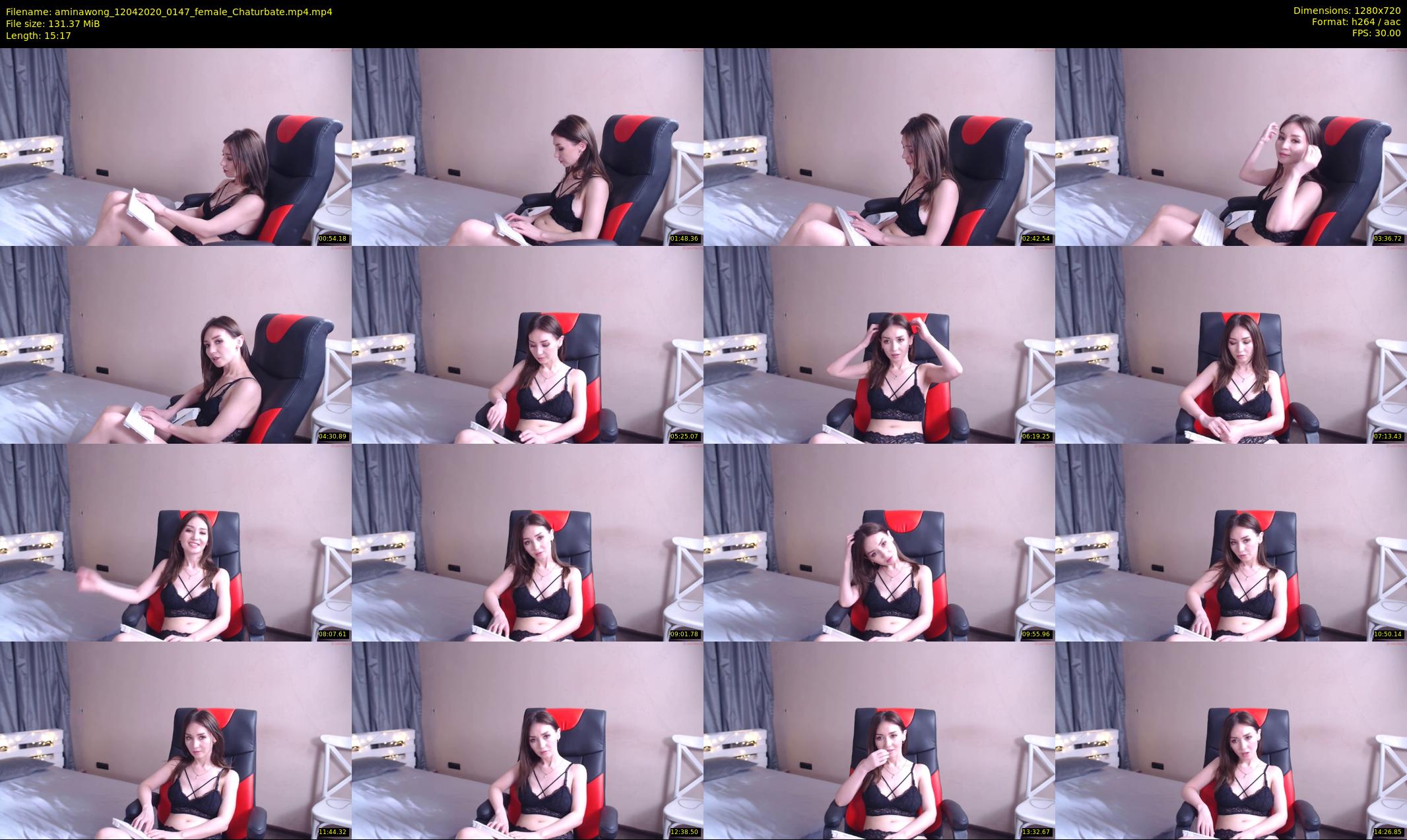 aminawong — 16 minute Chaturbate female cam show recording, 720p, Apr 12, 2020