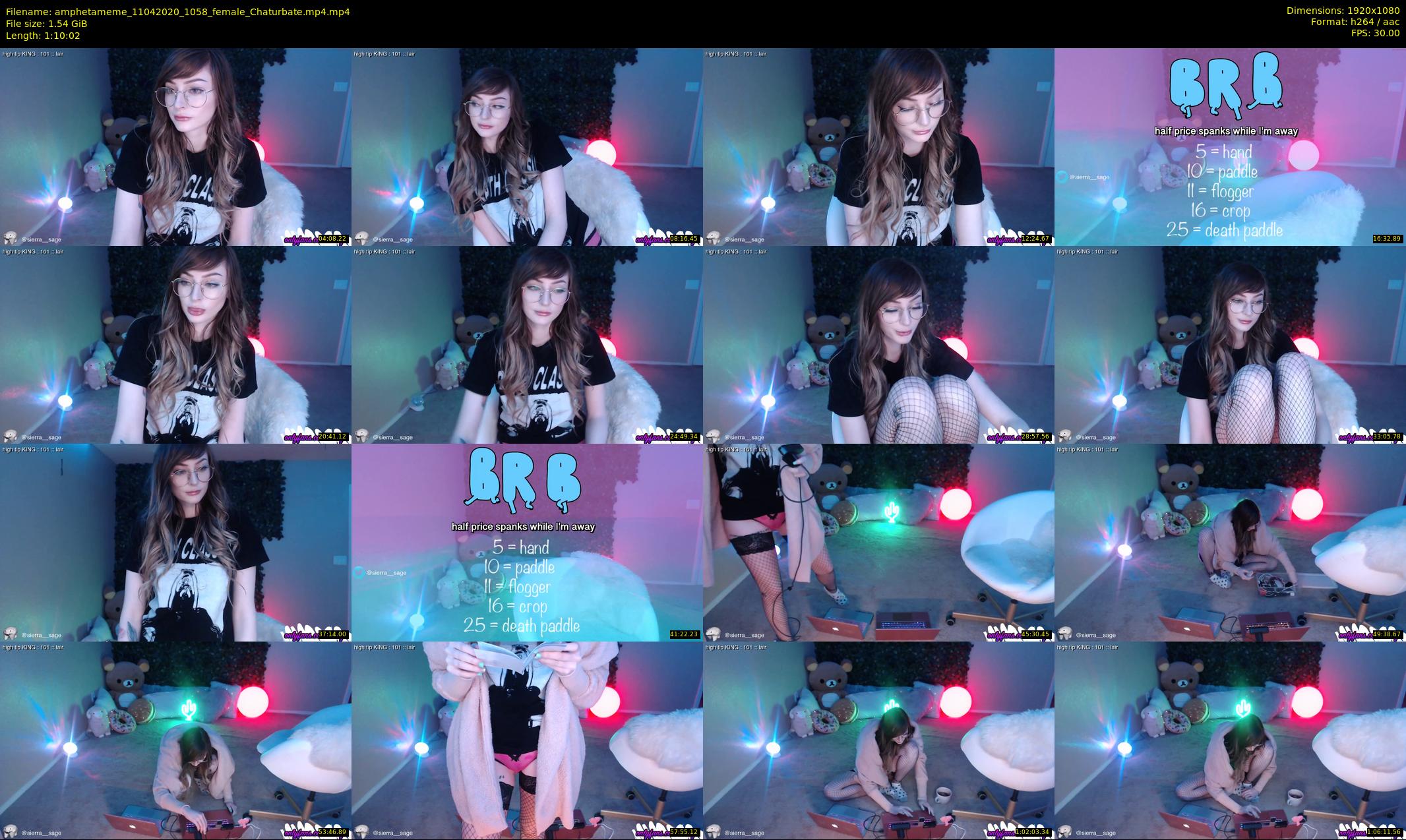 amphetameme — 71 minute Chaturbate female cam show recording, 1080p, Apr 11, 2020