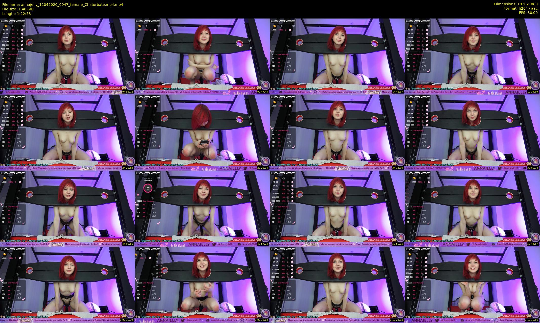 annajelly — 83 minute Chaturbate couple cam show recording, 1080p, Apr 12, 2020