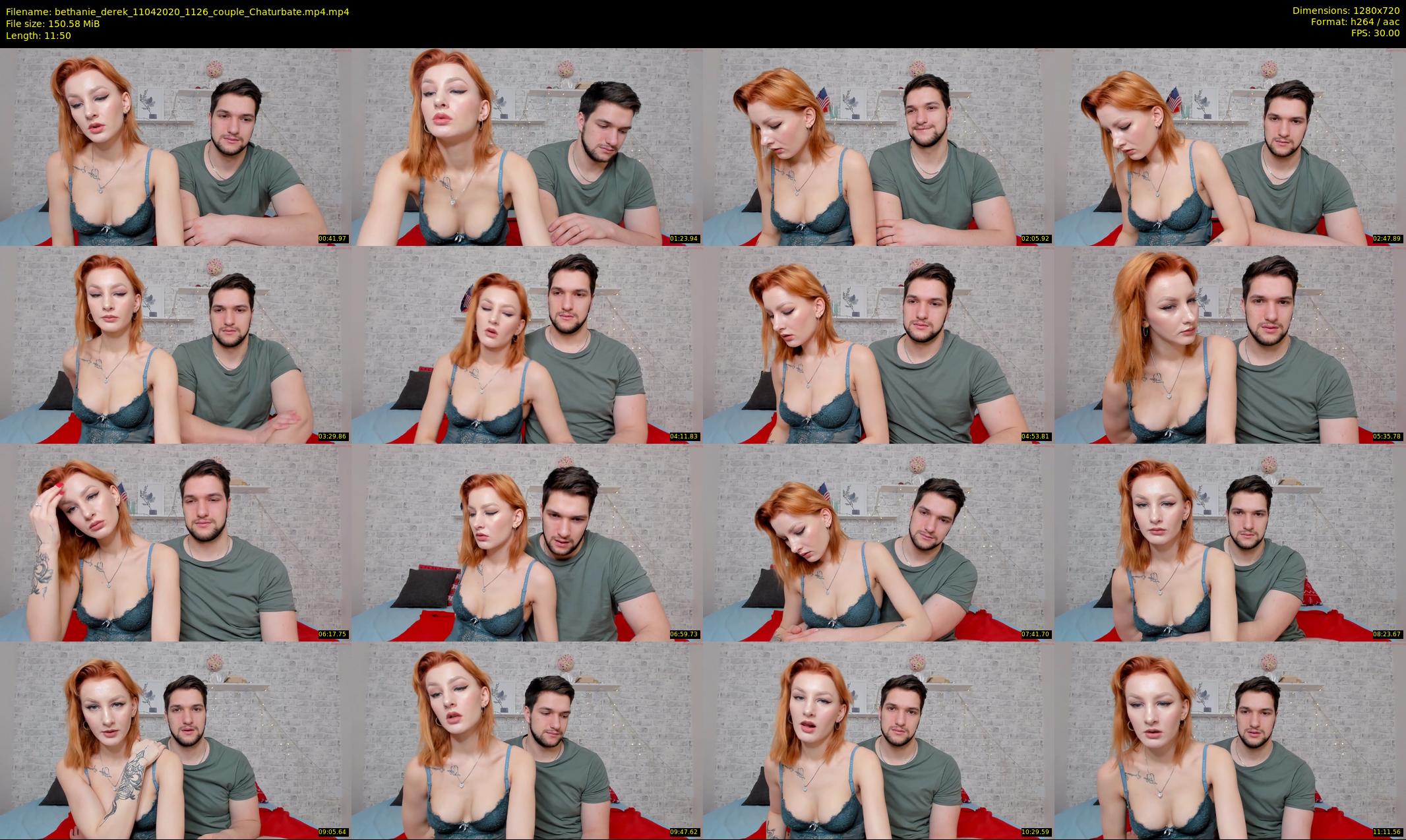 bethanie_derek — 12 minute Chaturbate couple cam show recording, 720p, Apr 11, 2020