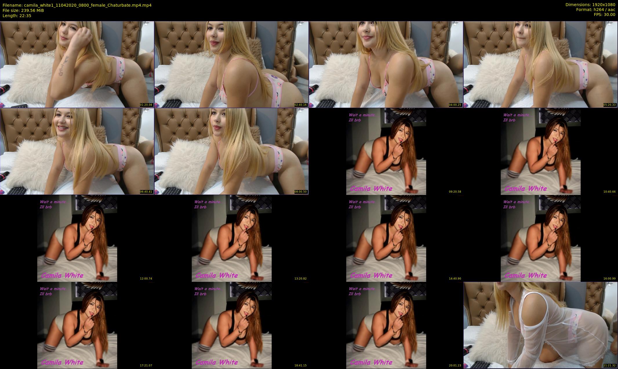 camila_white1 — 23 minute Chaturbate female cam show recording, 1080p, Apr 11, 2020
