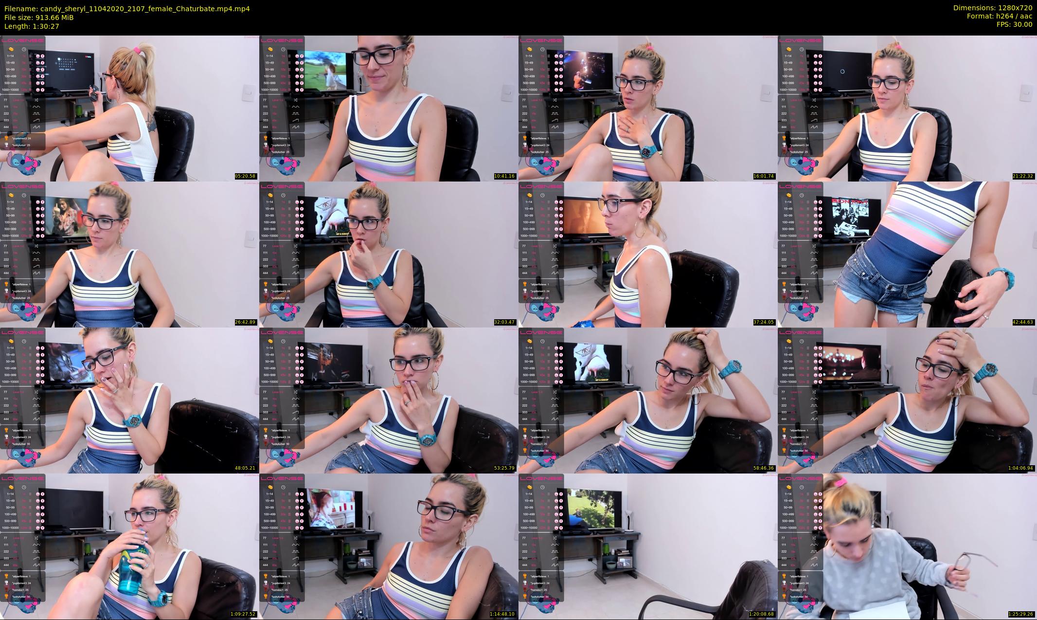 candy_sheryl — 91 minute Chaturbate female cam show recording, 720p, Apr 11, 2020