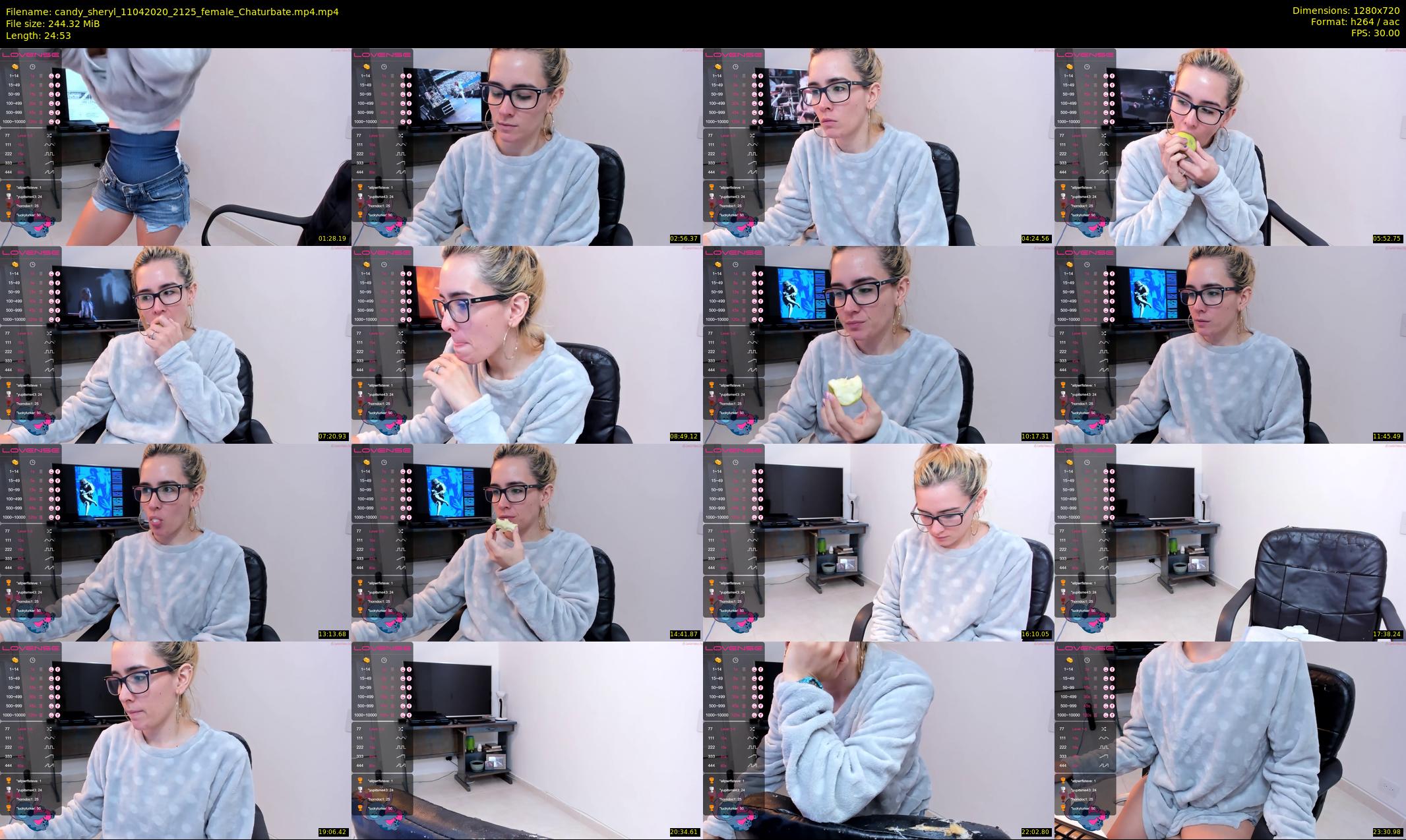 candy_sheryl — 25 minute Chaturbate female cam show recording, 720p, Apr 11, 2020