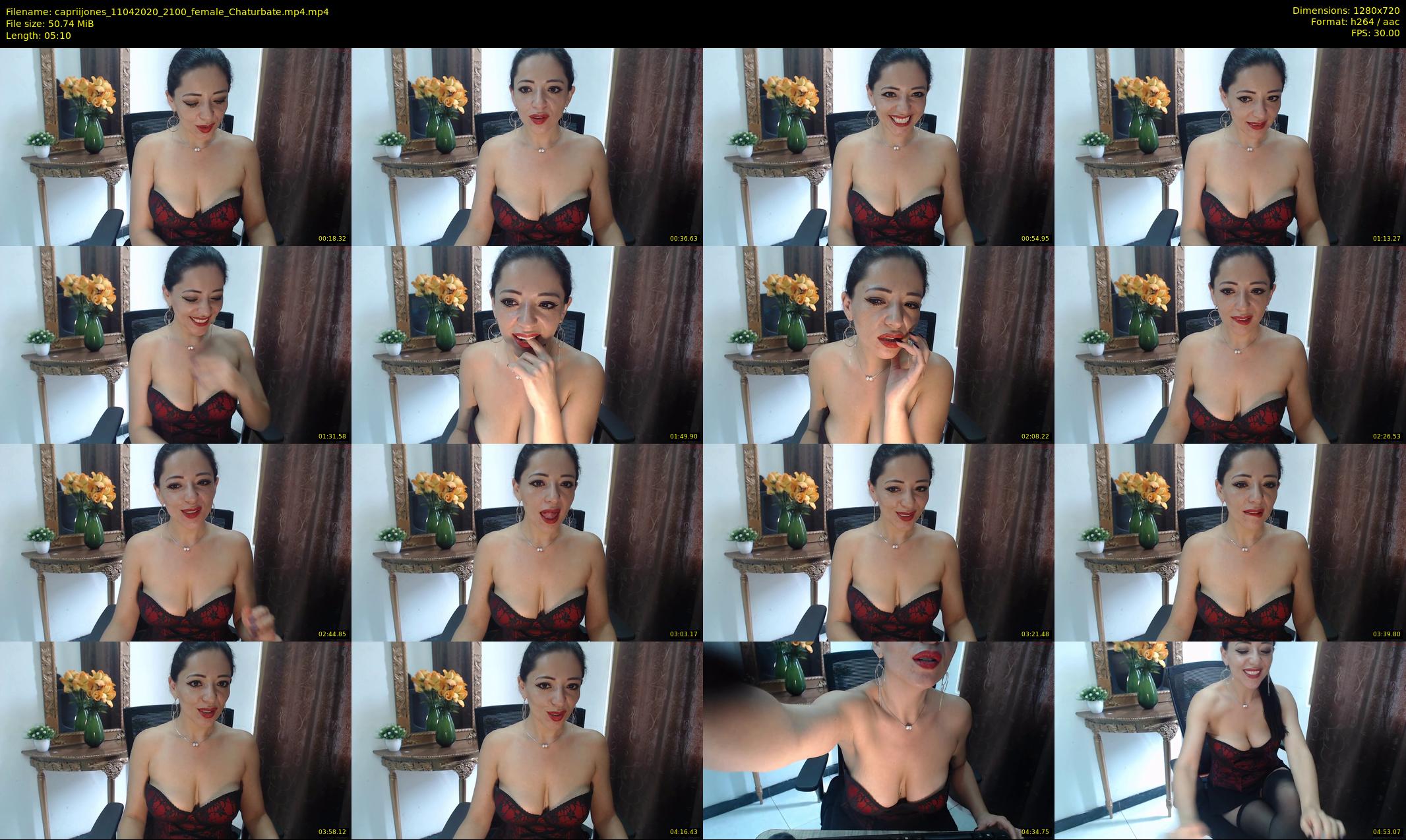 capriijones — 6 minute Chaturbate female cam show recording, 720p, Apr 11, 2020