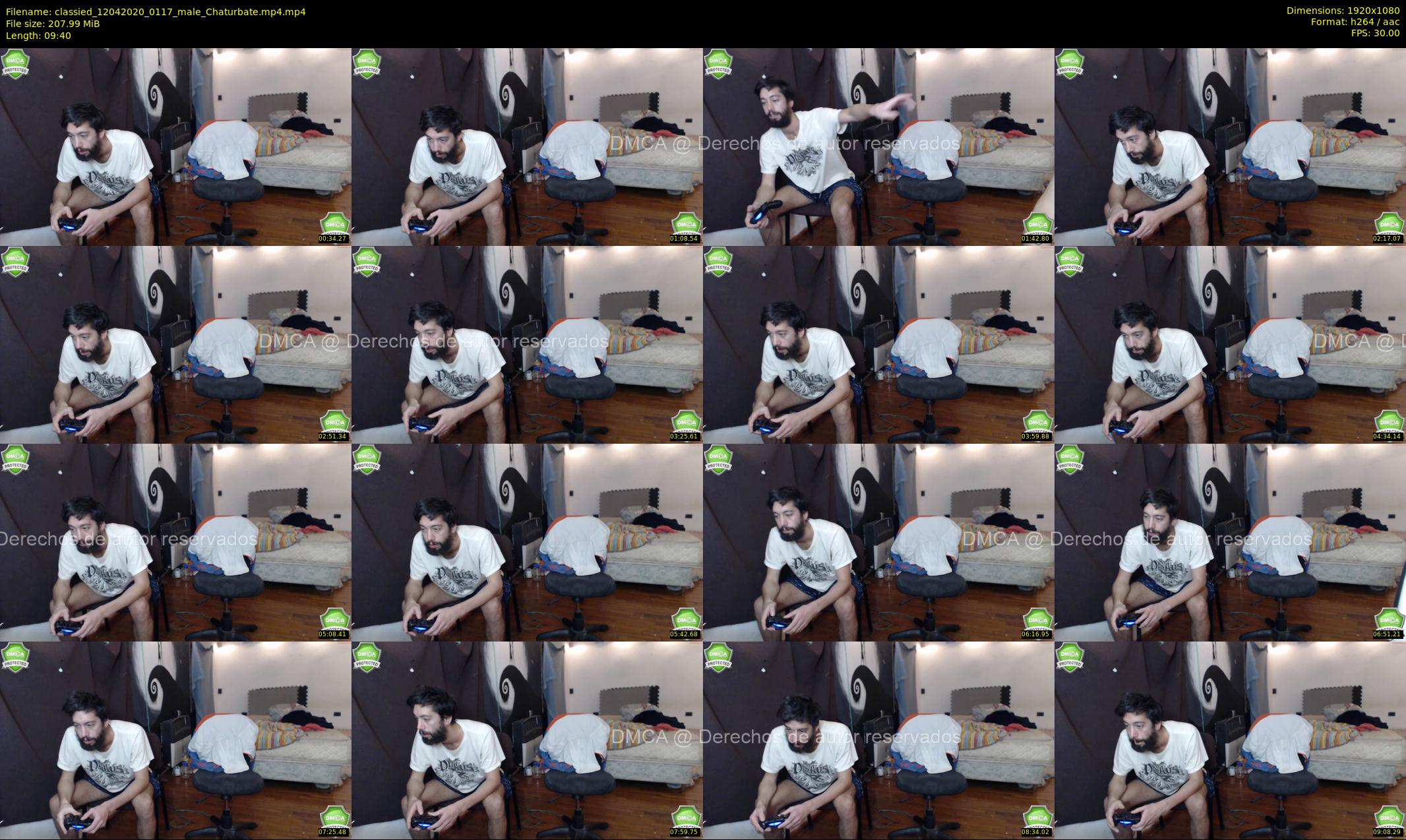 classied — 10 minute Chaturbate male cam show recording, 1080p, Apr 12, 2020