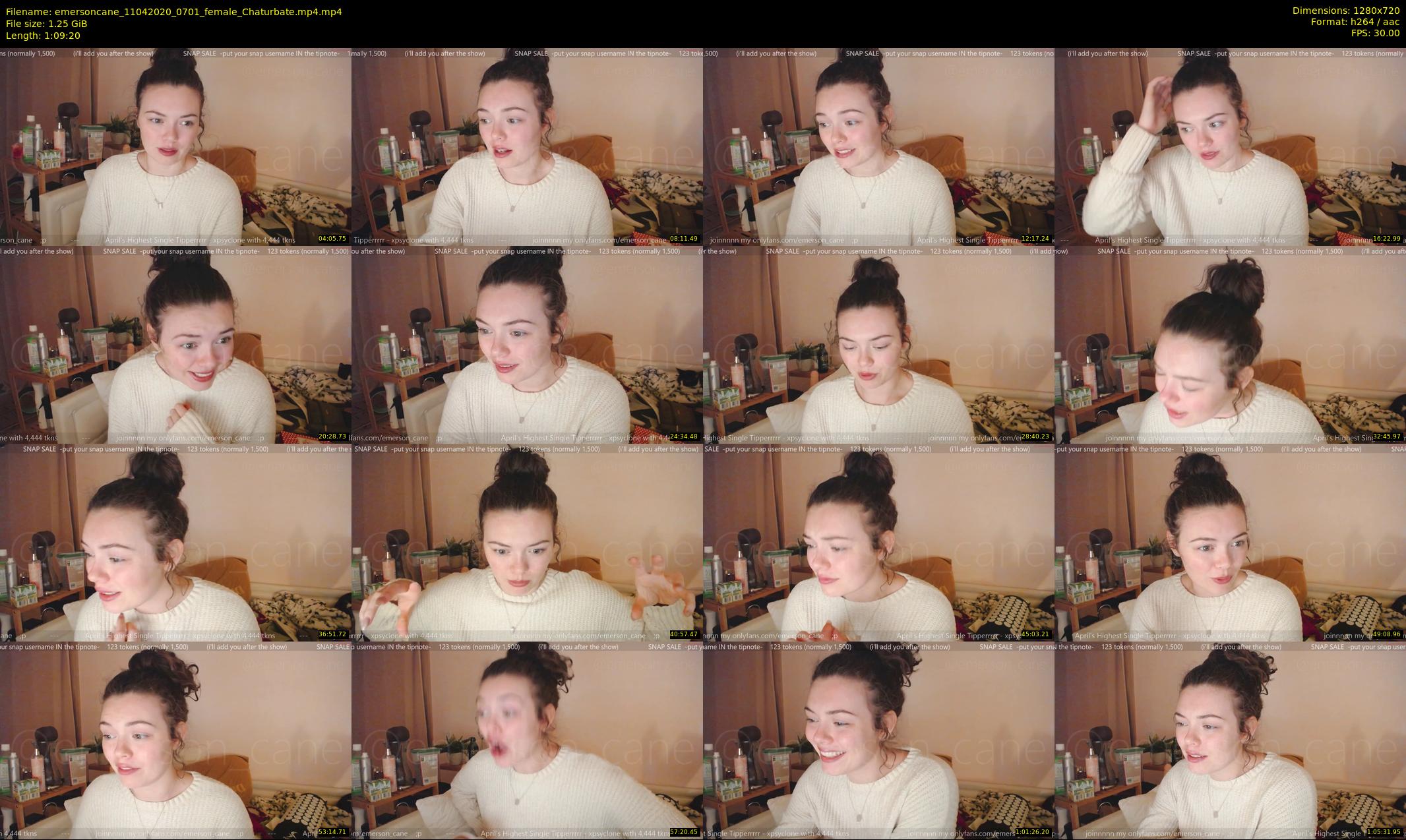 emersoncane — 70 minute Chaturbate female cam show recording, 720p, Apr 11, 2020