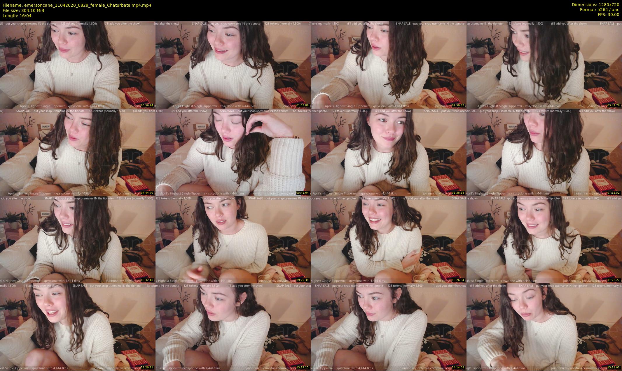 emersoncane — 17 minute Chaturbate female cam show recording, 720p, Apr 11, 2020