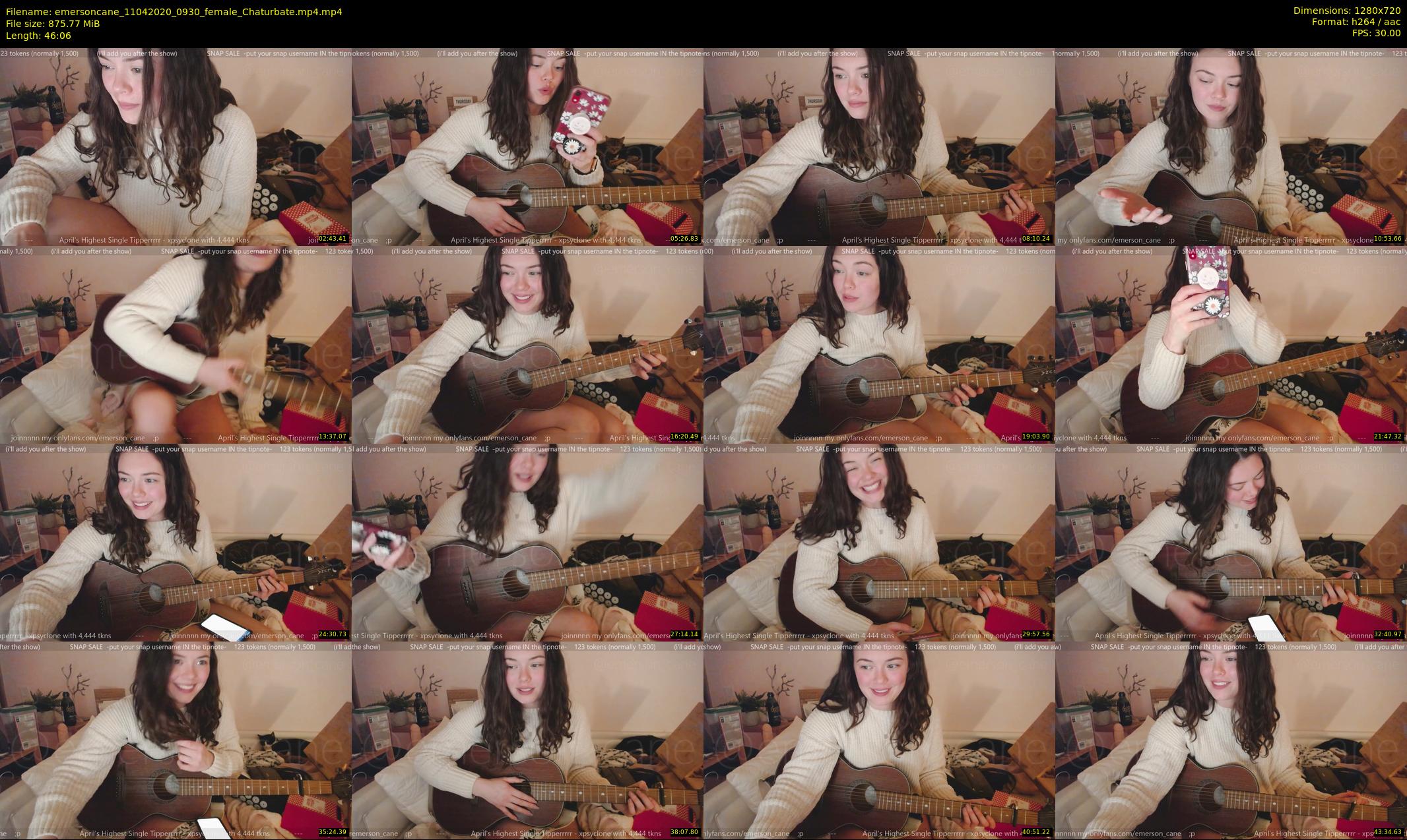 emersoncane — 47 minute Chaturbate female cam show recording, 720p, Apr 11, 2020