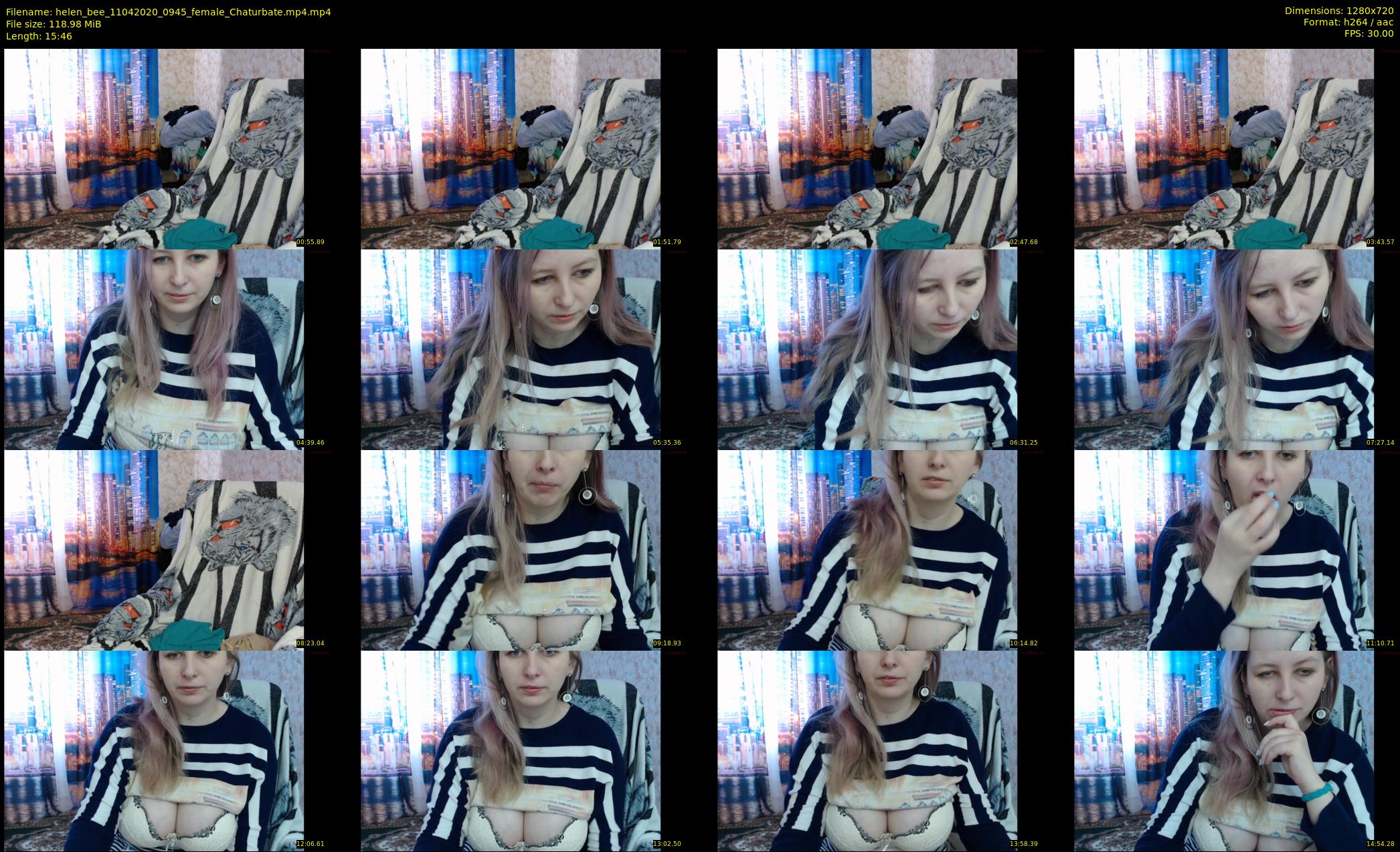 helen_bee — 16 minute Chaturbate female cam show recording, 720p, Apr 11, 2020