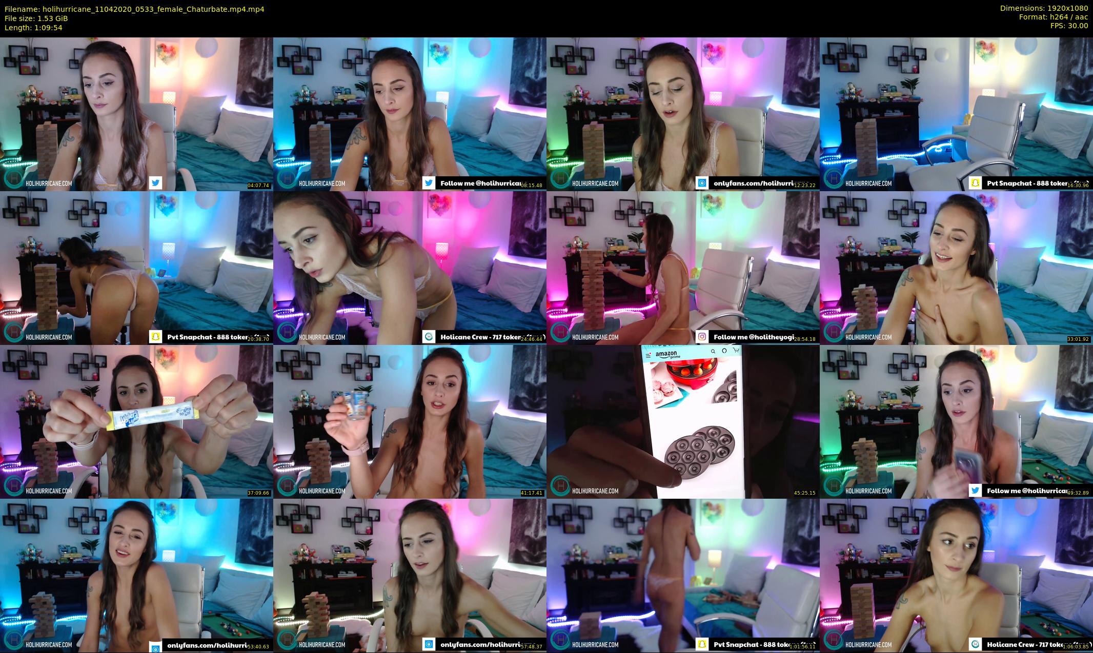 holihurricane — 70 minute Chaturbate female cam show recording, 1080p, Apr 11, 2020