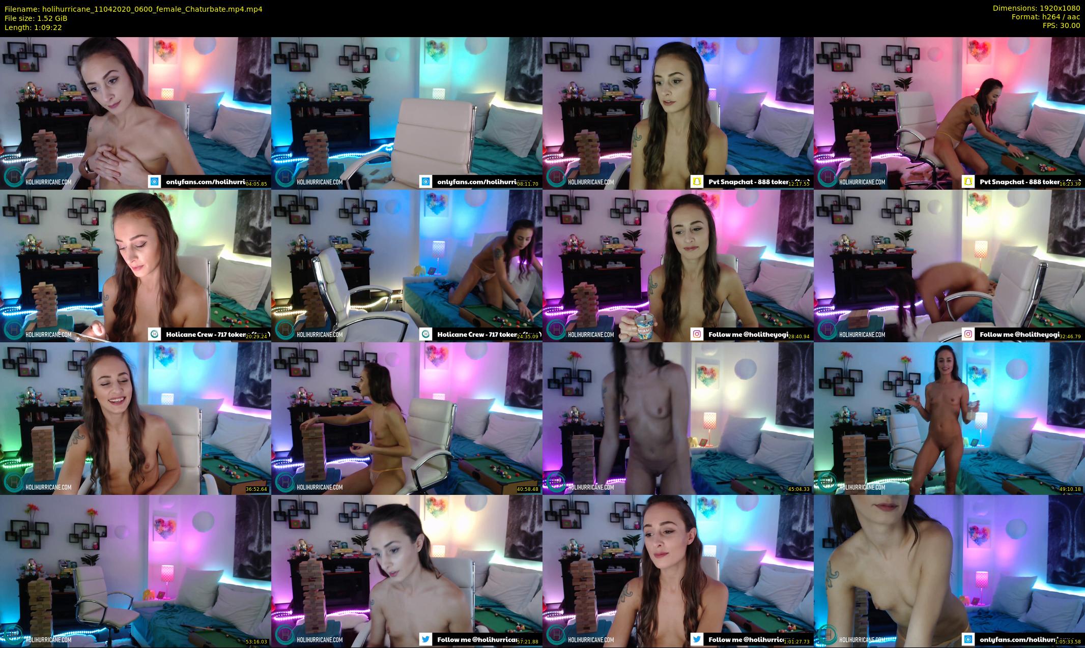 holihurricane — 70 minute Chaturbate female cam show recording, 1080p, Apr 11, 2020
