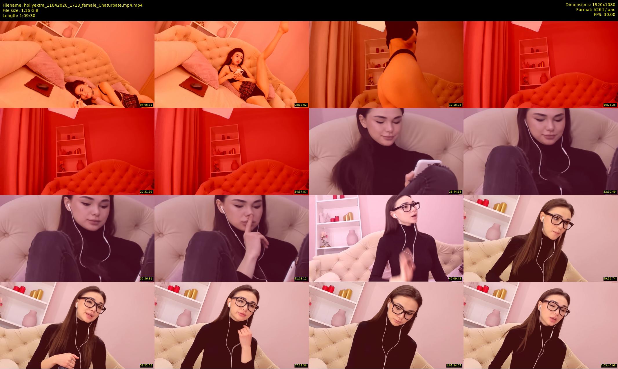 hollyextra — 70 minute Chaturbate female cam show recording, 1080p, Apr 11, 2020