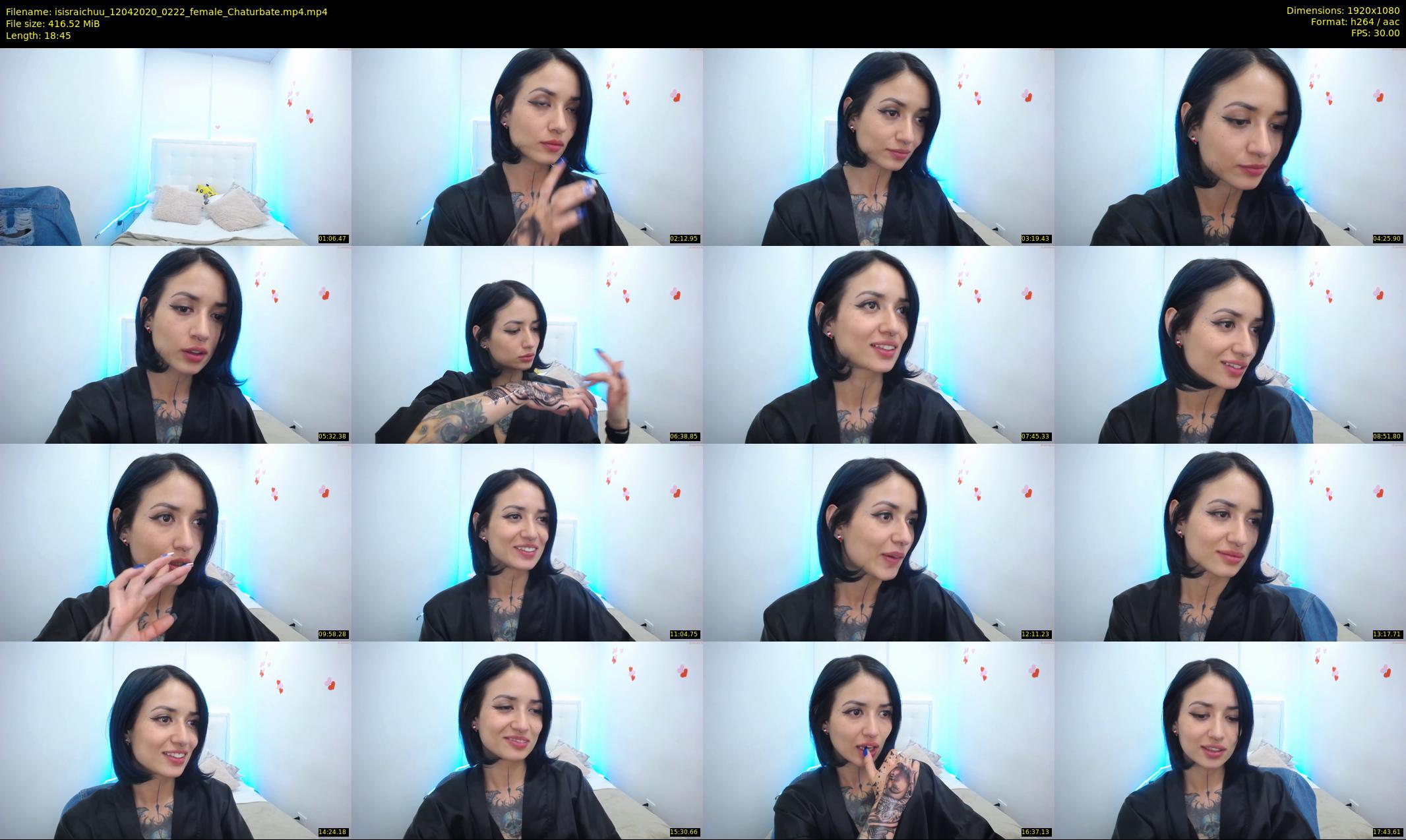 isisraichuu — 19 minute Chaturbate female cam show recording, 1080p, Apr 12, 2020