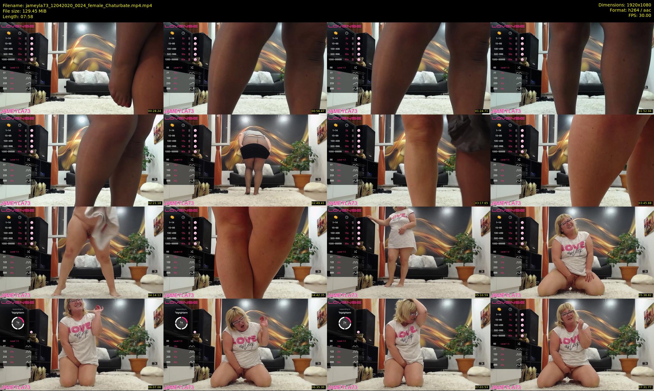 jameyla73 — 8 minute Chaturbate female cam show recording, 1080p, Apr 12, 2020