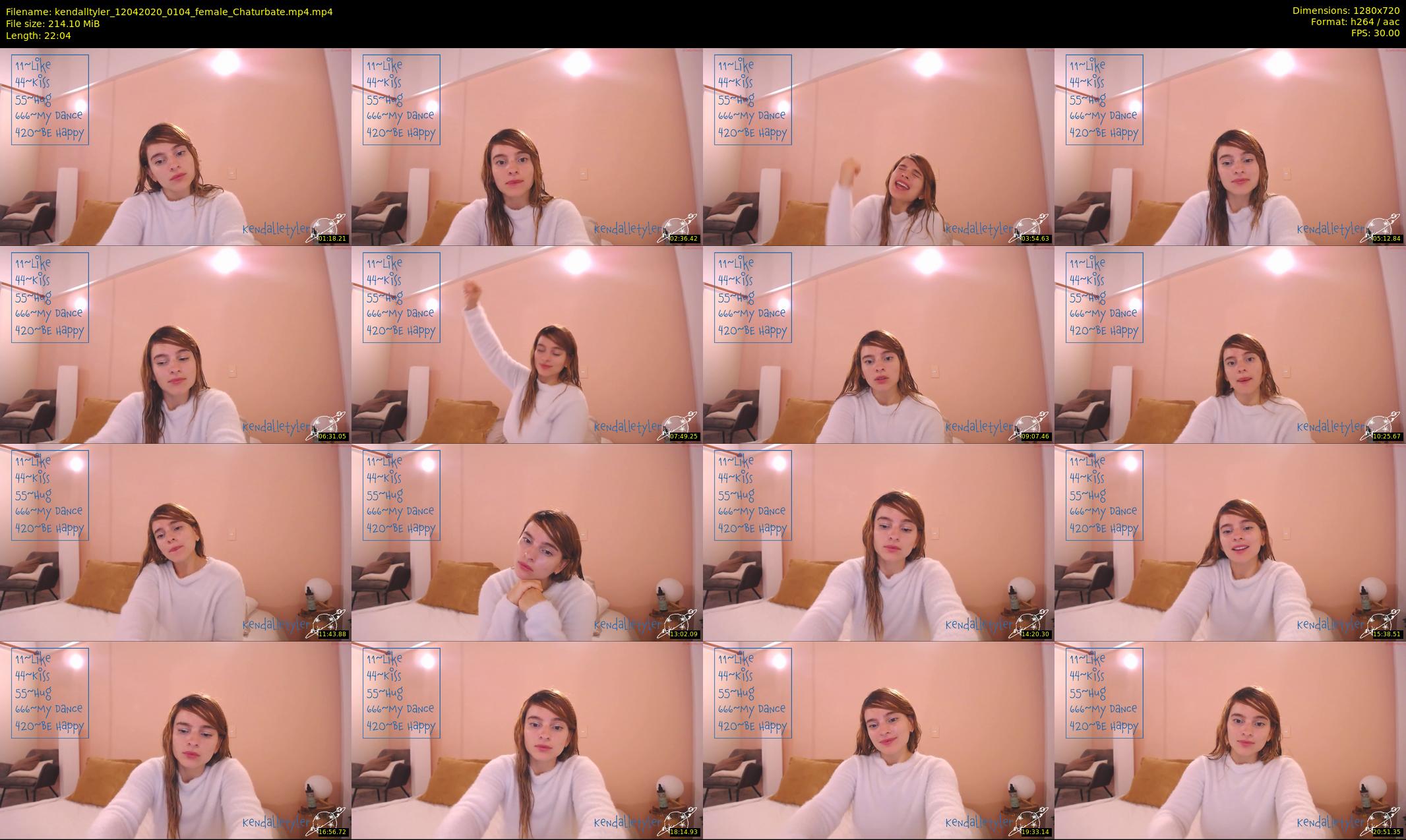 kendalltyler — 23 minute Chaturbate female cam show recording, 720p, Apr 12, 2020