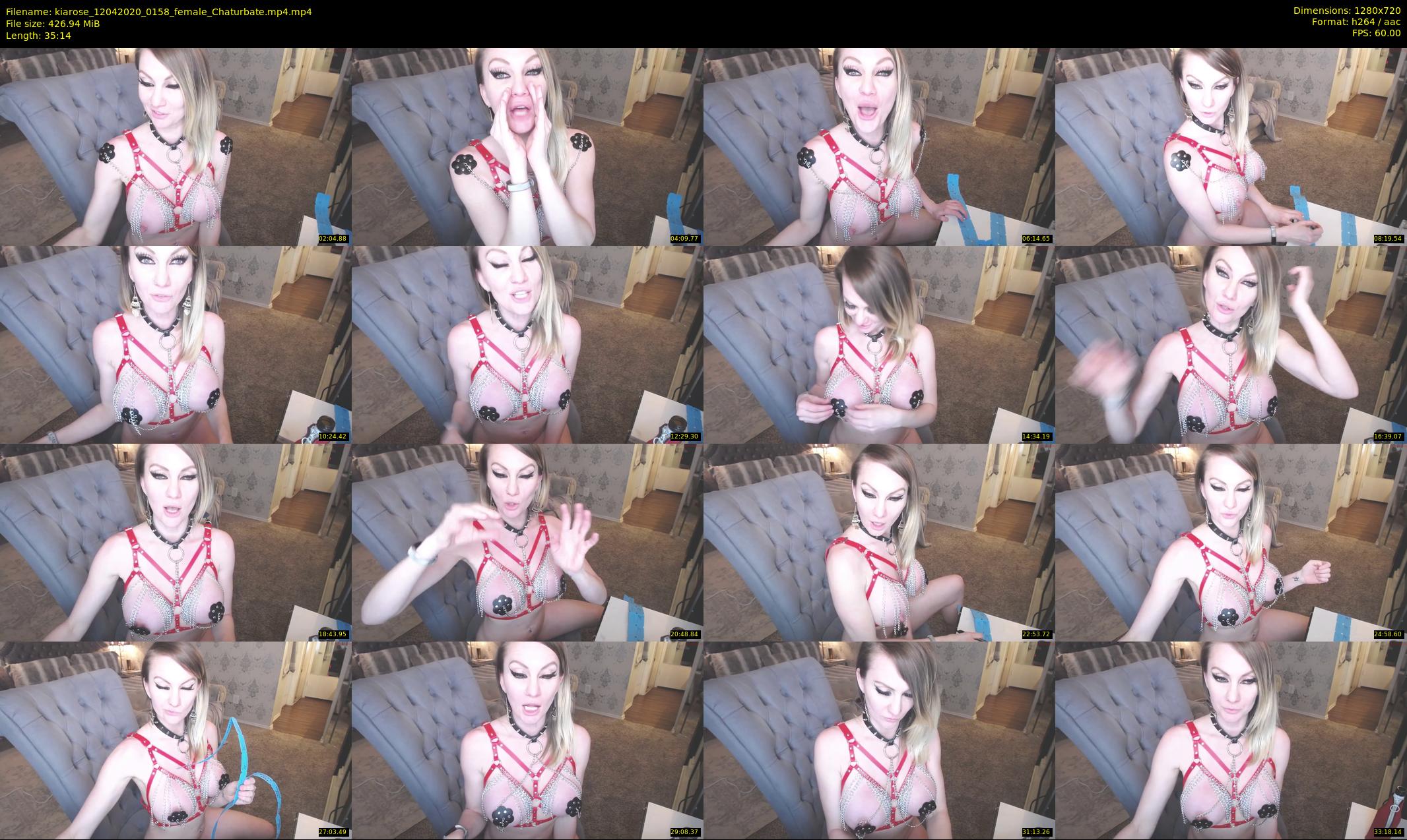 kiarose — 36 minute Chaturbate female cam show recording, 720p, Apr 12, 2020