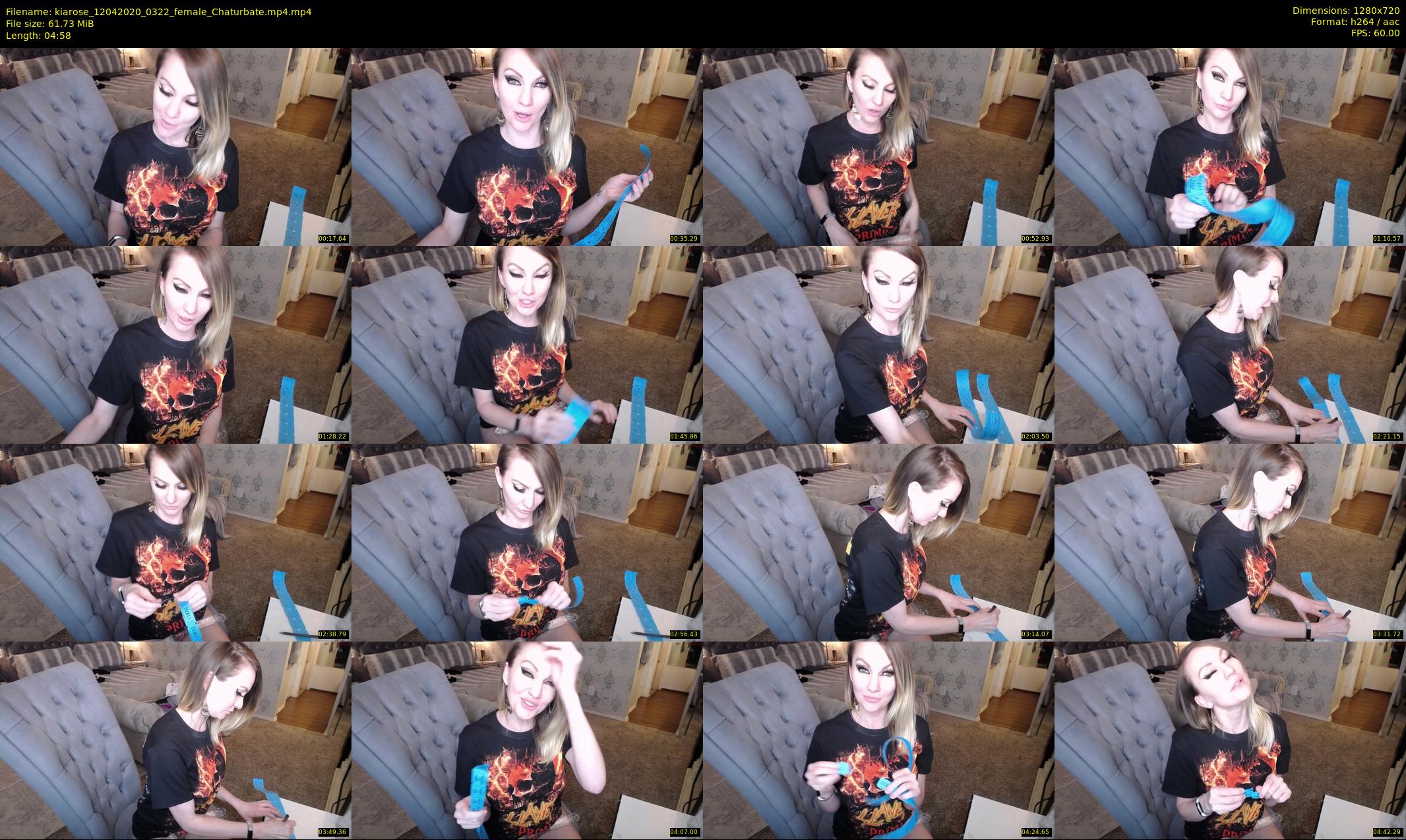 kiarose — 5 minute Chaturbate female cam show recording, 720p, Apr 12, 2020