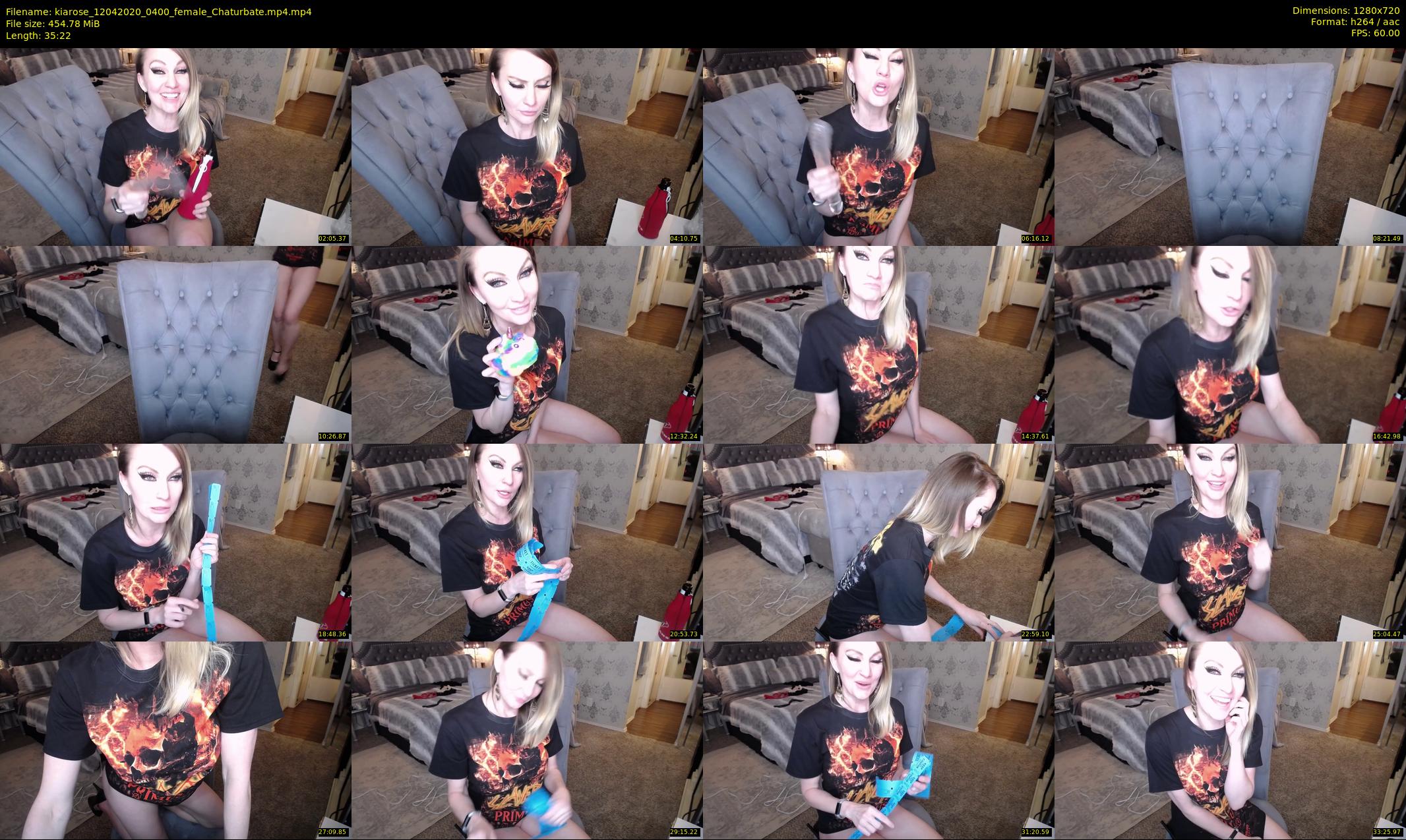 kiarose — 36 minute Chaturbate female cam show recording, 720p, Apr 12, 2020