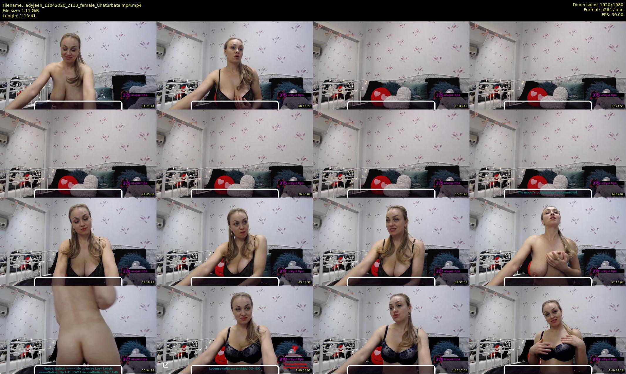 ladyjeen — 74 minute Chaturbate female cam show recording, 1080p, Apr 11, 2020