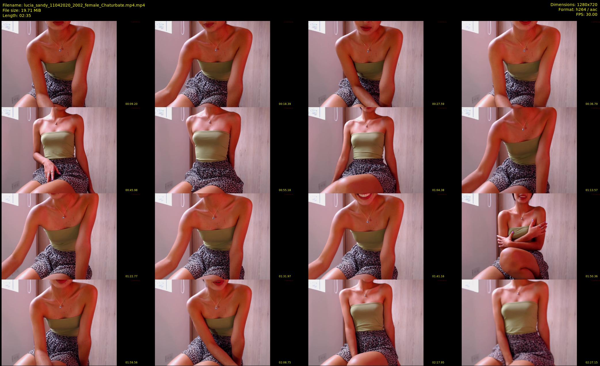 lucia_sandy — 3 minute Chaturbate female cam show recording, 720p, Apr 11, 2020