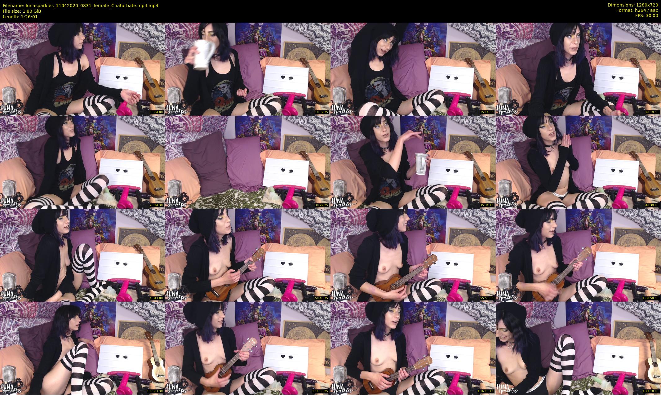 lunasparkles — 87 minute Chaturbate female cam show recording, 720p, Apr 11, 2020
