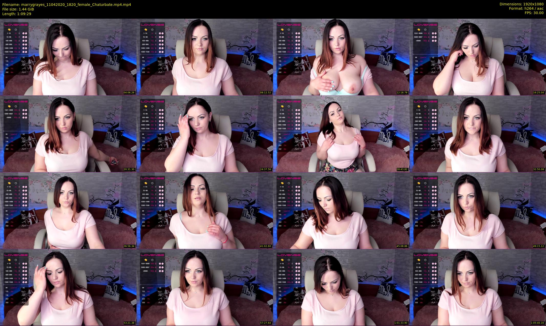 marrygrayes — 70 minute Chaturbate female cam show recording, 1080p, Apr 11, 2020