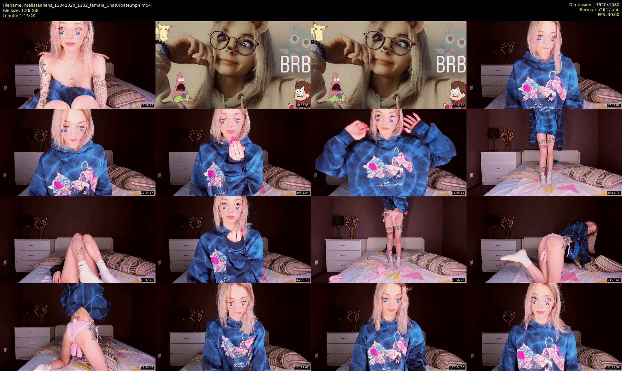 melissaallens — 76 minute Chaturbate female cam show recording, 1080p, Apr 11, 2020