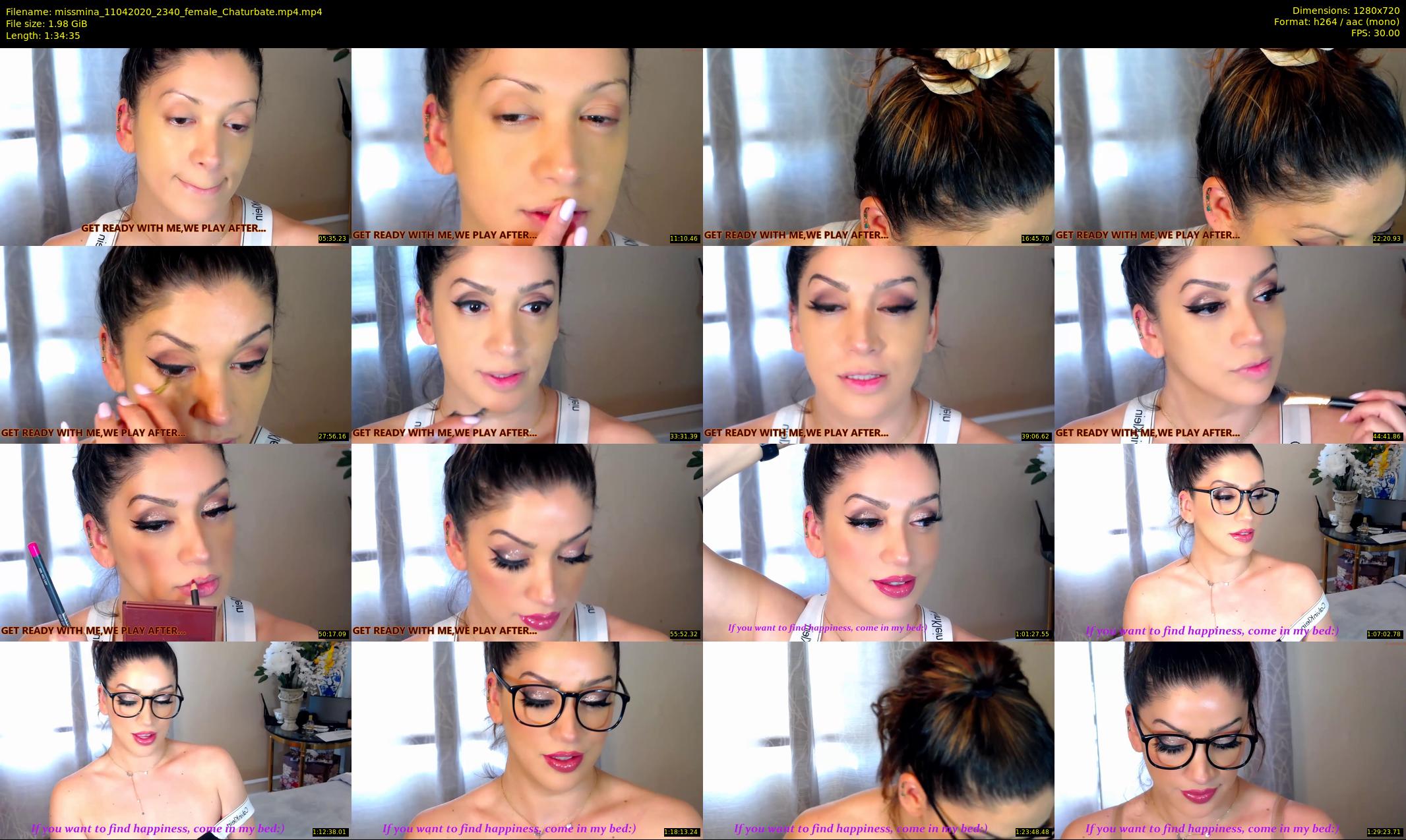 missmina — 95 minute Chaturbate female cam show recording, 720p, Apr 11, 2020