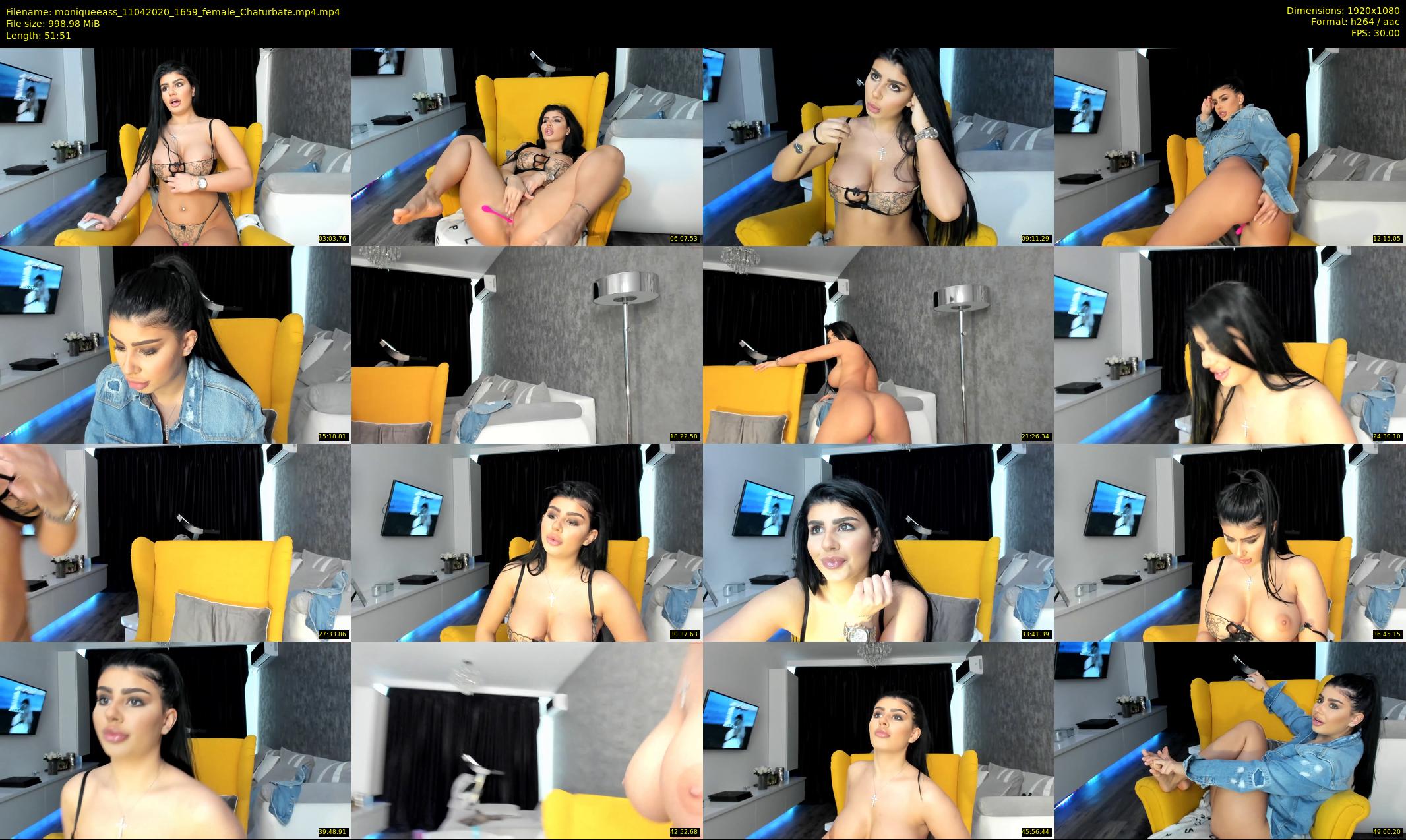 moniqueeass — 52 minute Chaturbate female cam show recording, 1080p, Apr 11, 2020