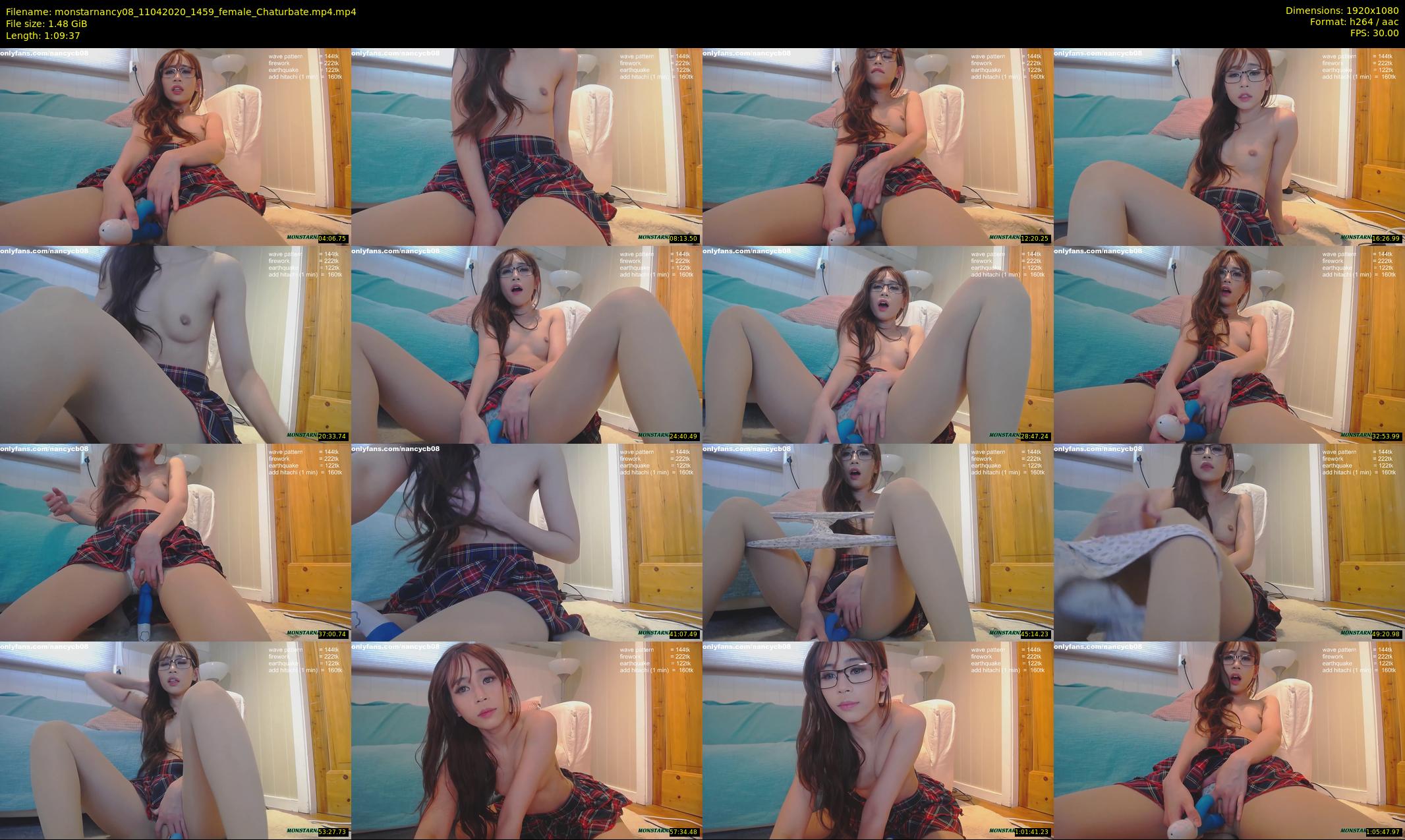 monstarnancy08 — 70 minute Chaturbate female cam show recording, 1080p, Apr 11, 2020