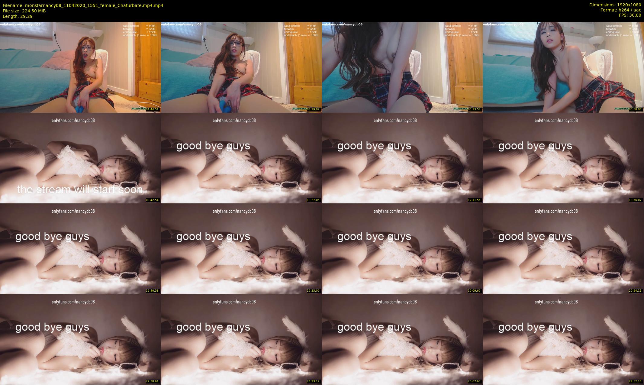 monstarnancy08 — 30 minute Chaturbate female cam show recording, 1080p, Apr 11, 2020
