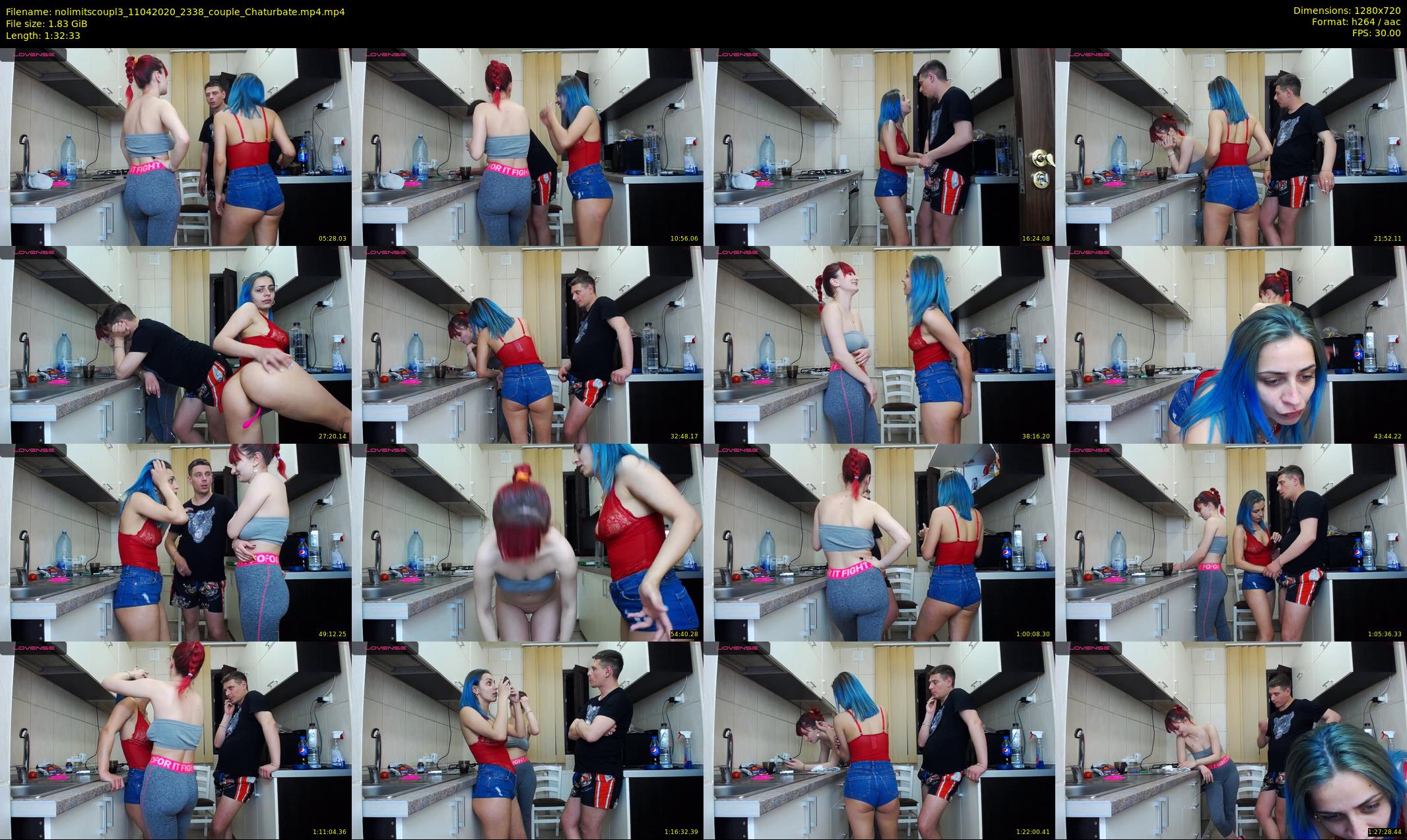 nolimitscoupl3 — 93 minute Chaturbate couple cam show recording, 720p, Apr 11, 2020