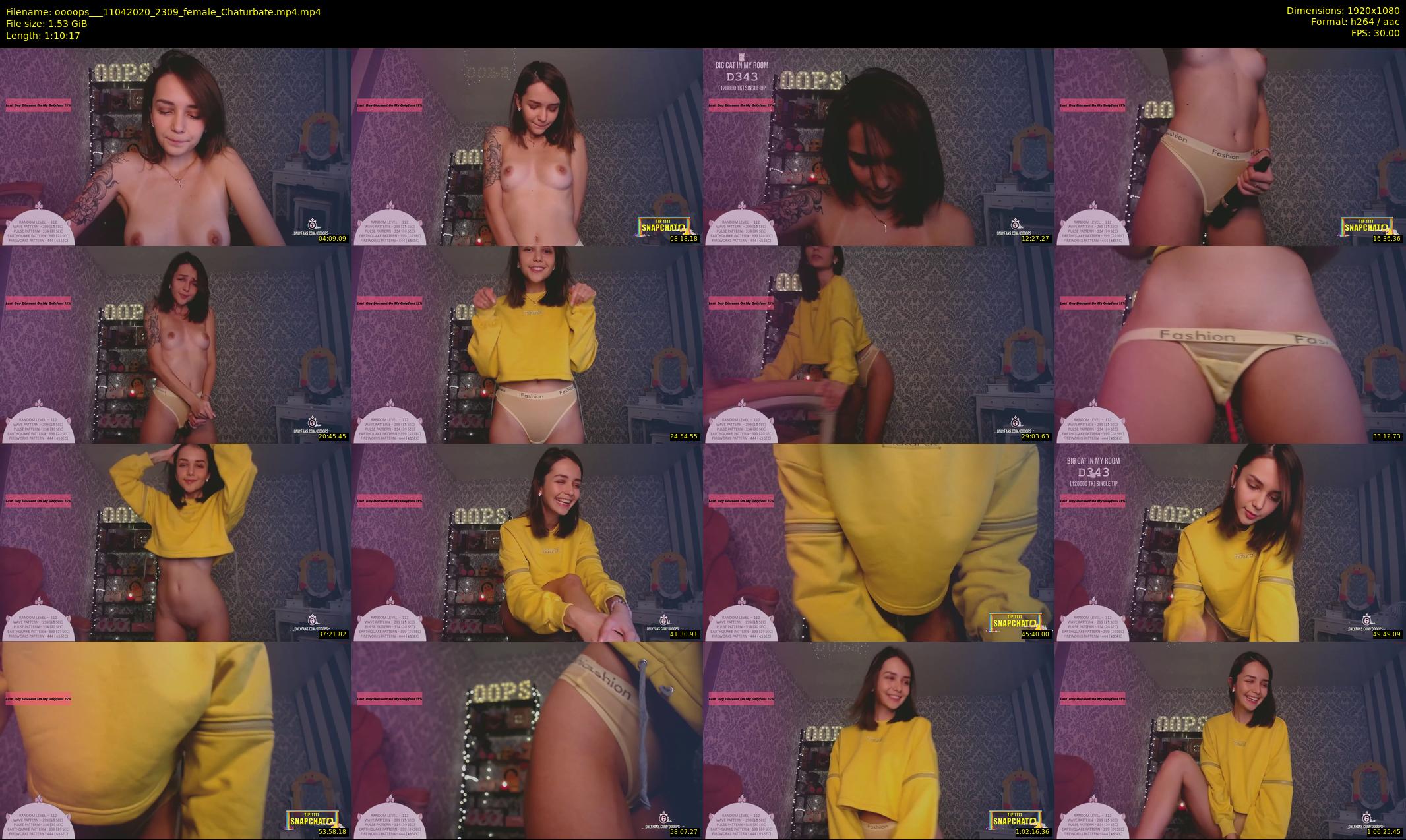 oooops__ — 71 minute Chaturbate female cam show recording, 1080p, Apr 11, 2020