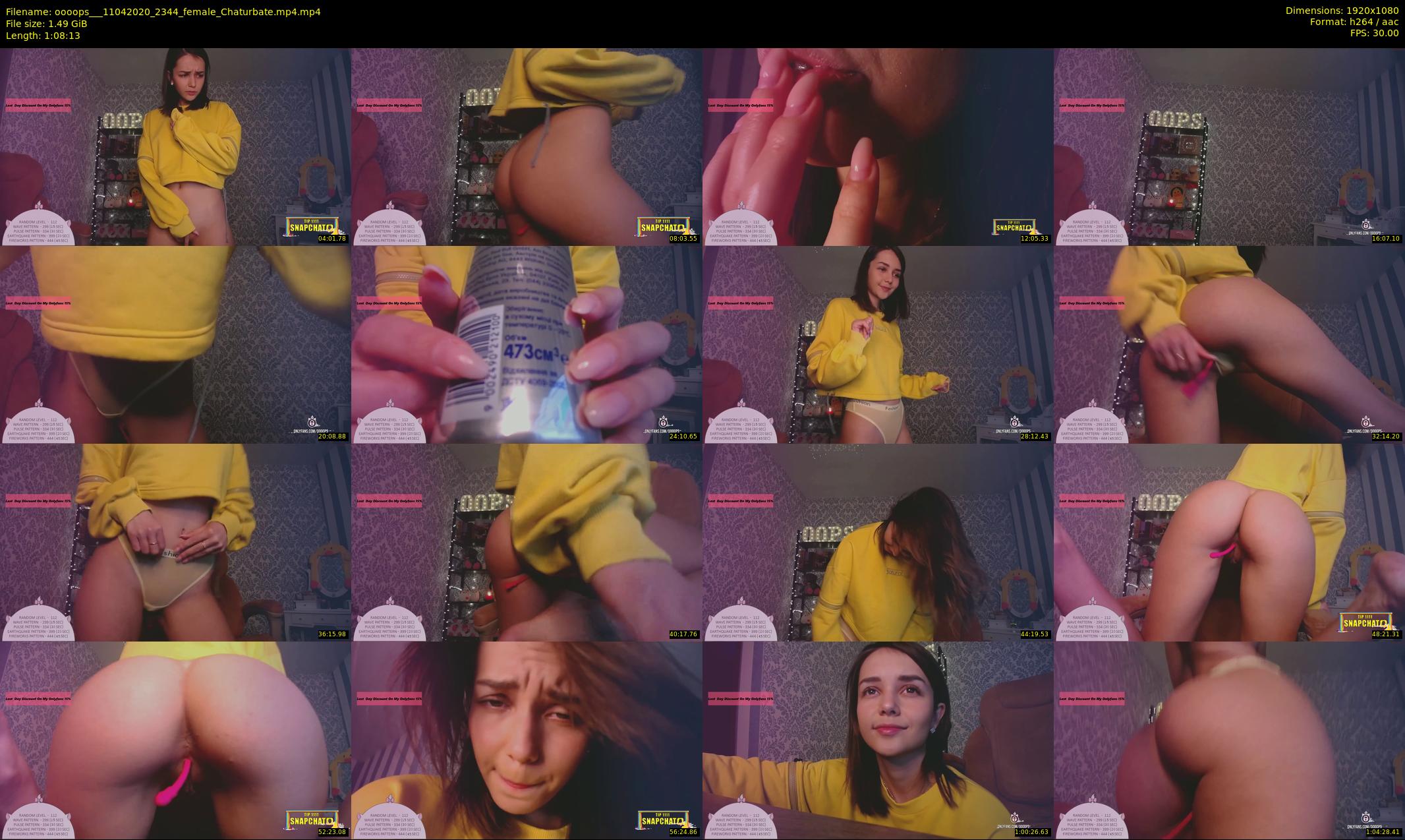 oooops__ — 69 minute Chaturbate female cam show recording, 1080p, Apr 11, 2020