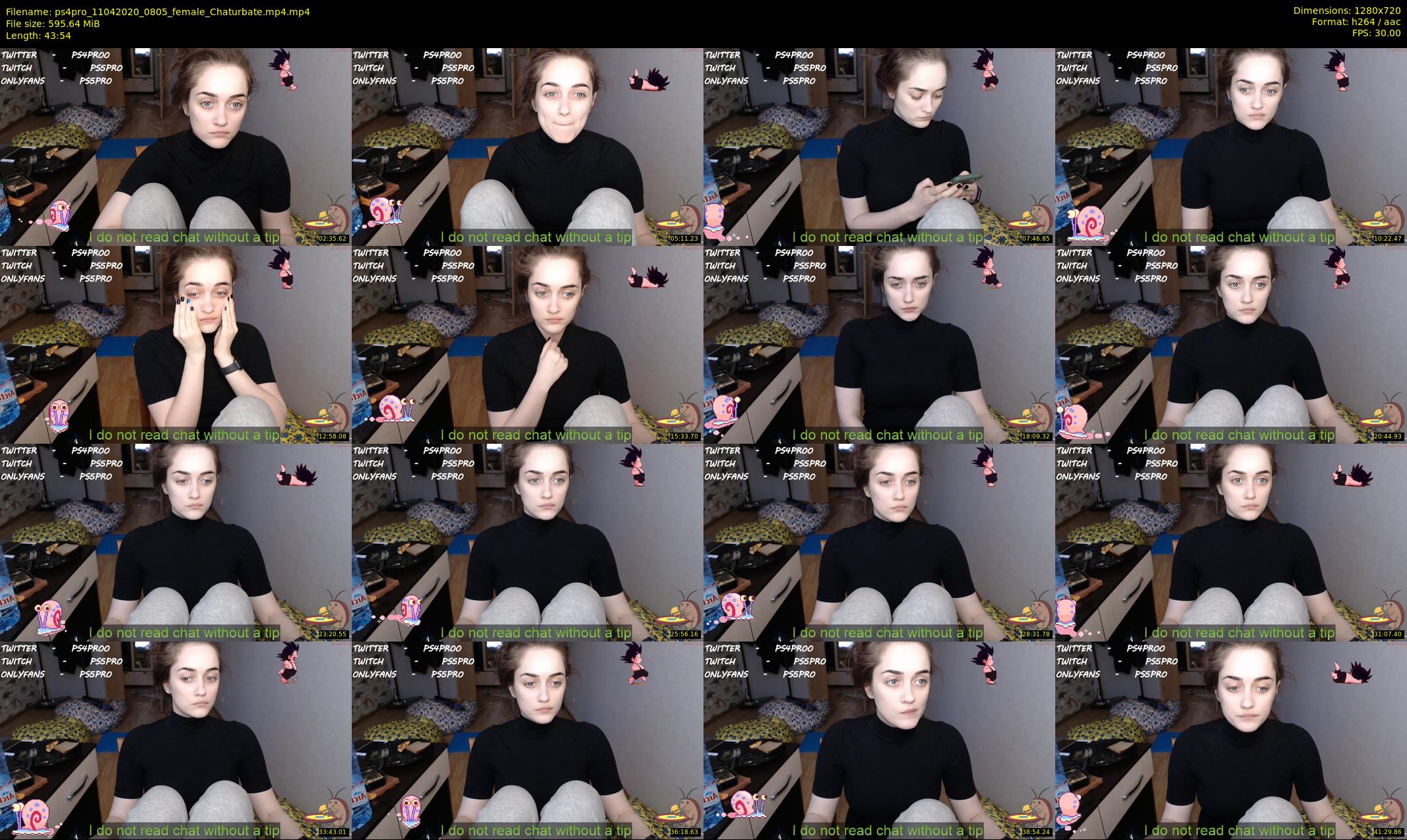 ps4pro — 44 minute Chaturbate female cam show recording, 720p, Apr 11, 2020