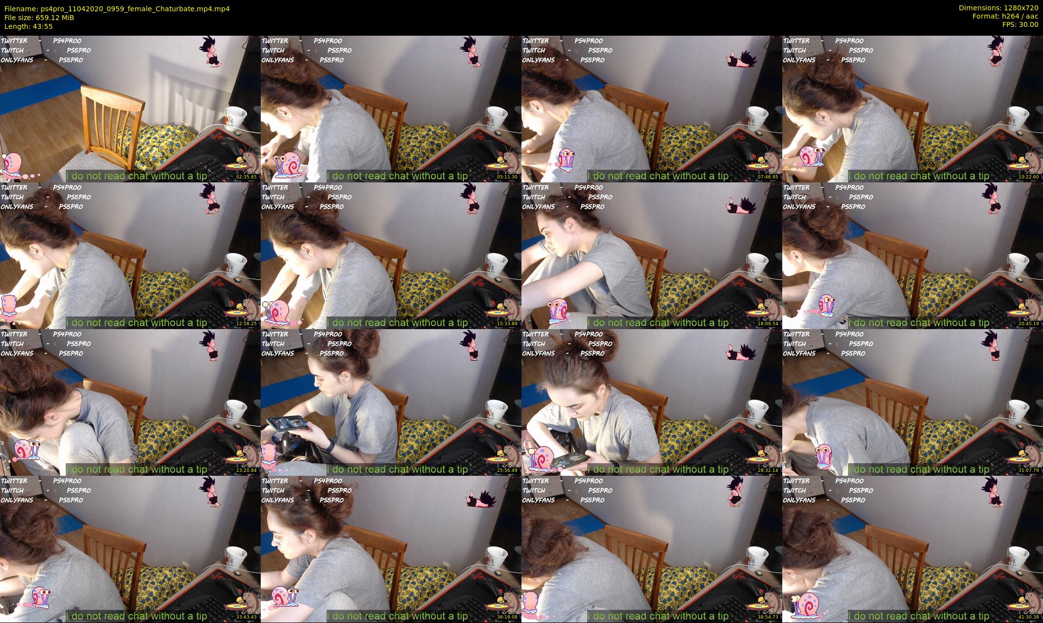 ps4pro — 44 minute Chaturbate female cam show recording, 720p, Apr 11, 2020