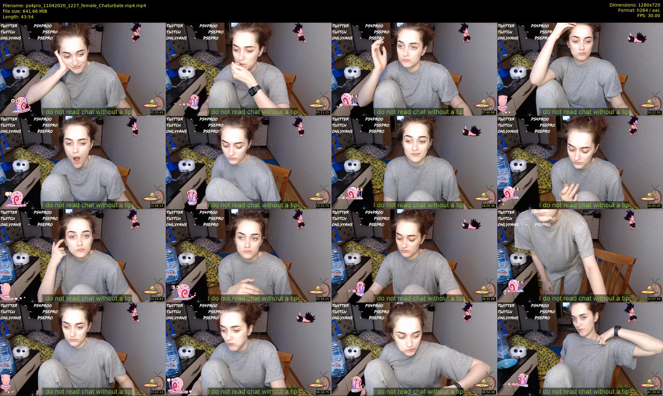 ps4pro — 44 minute Chaturbate female cam show recording, 720p, Apr 11, 2020