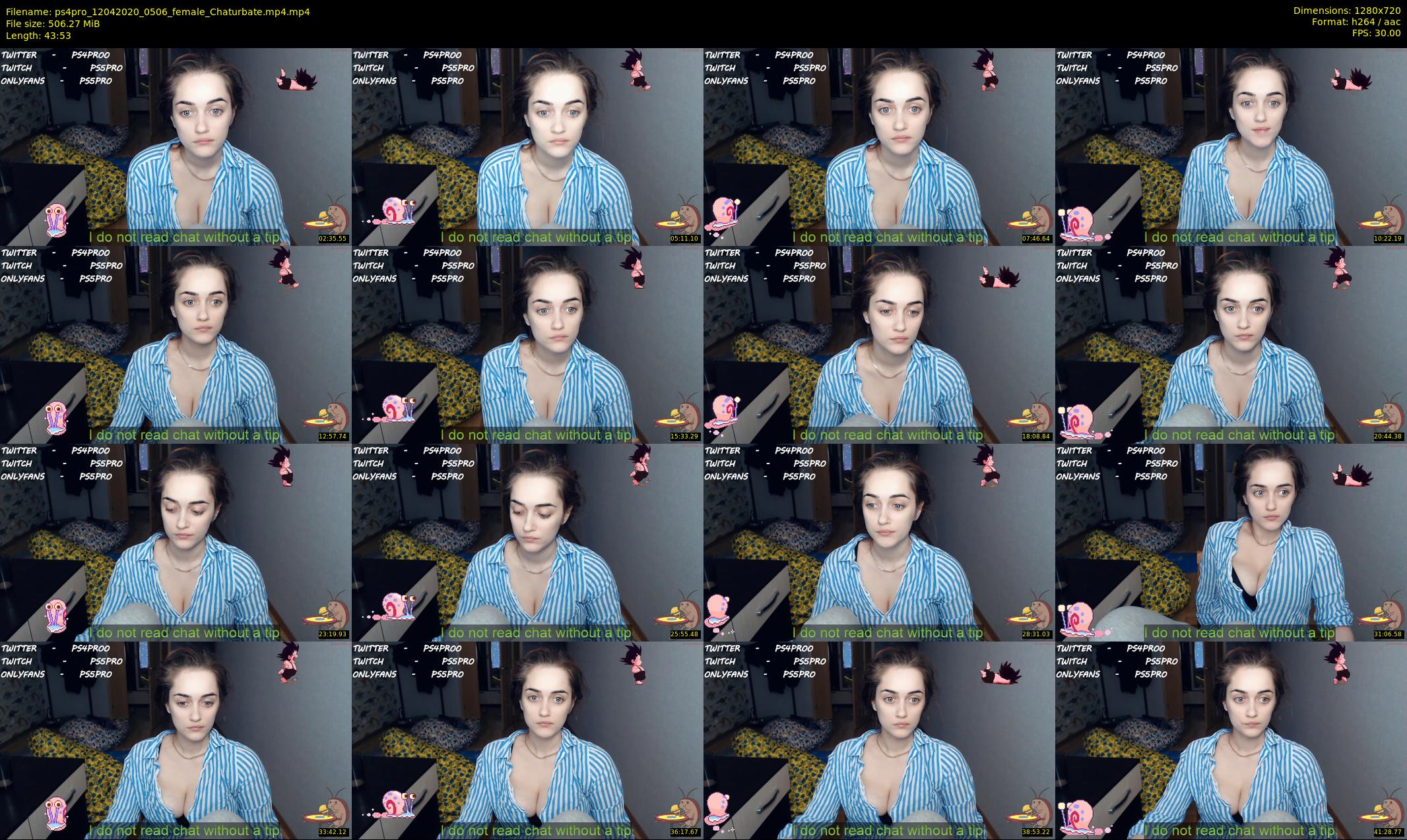ps4pro — 44 minute Chaturbate female cam show recording, 720p, Apr 12, 2020