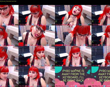 pyrowayne — 54 minute Chaturbate female cam show recording, 720p, Apr 11, 2020