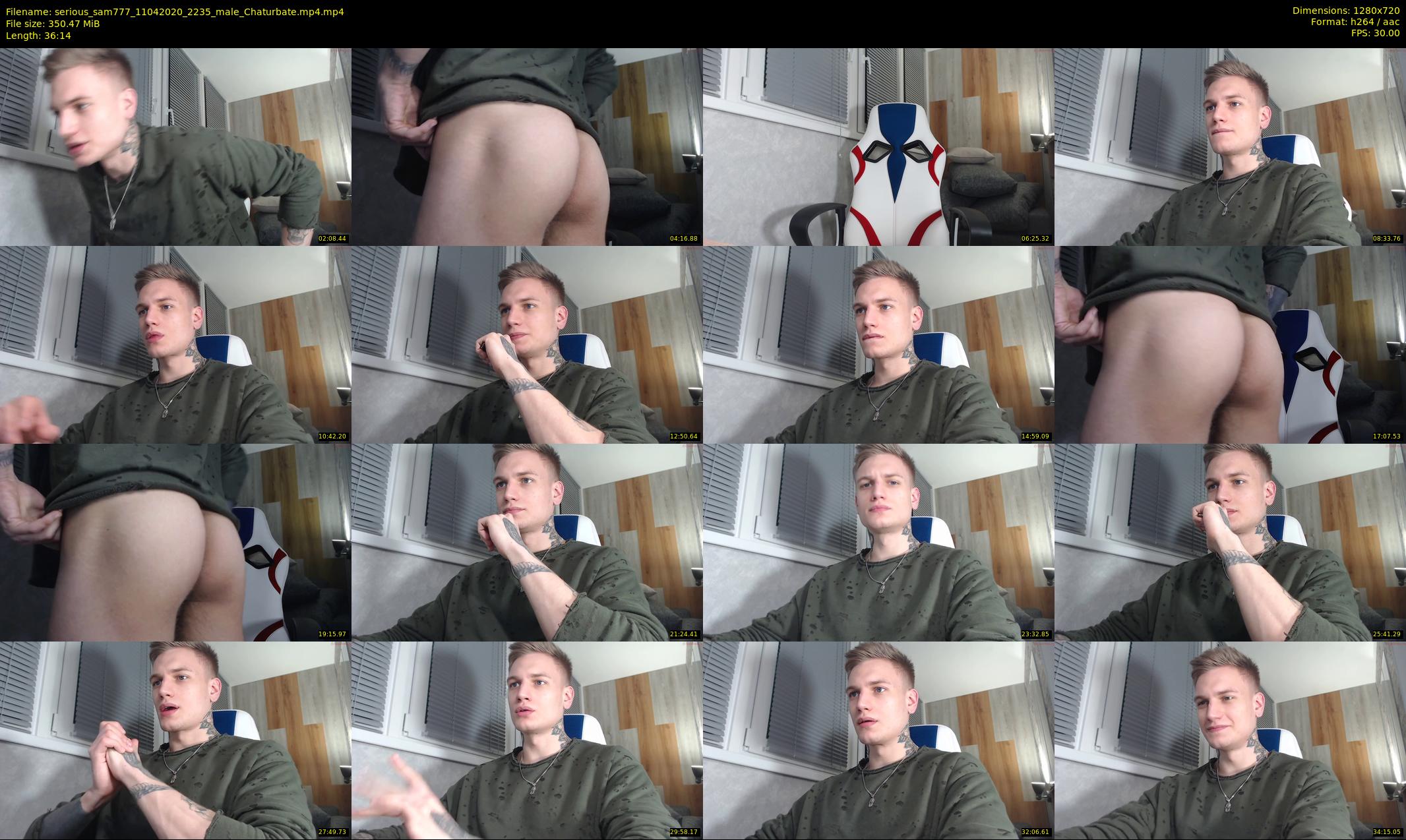 serious_sam777 — 37 minute Chaturbate male cam show recording, 720p, Apr 11, 2020