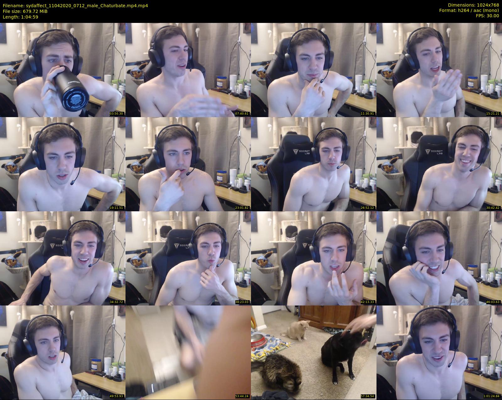 sydaffect — 65 minute Chaturbate male cam show recording, 720p, Apr 11, 2020