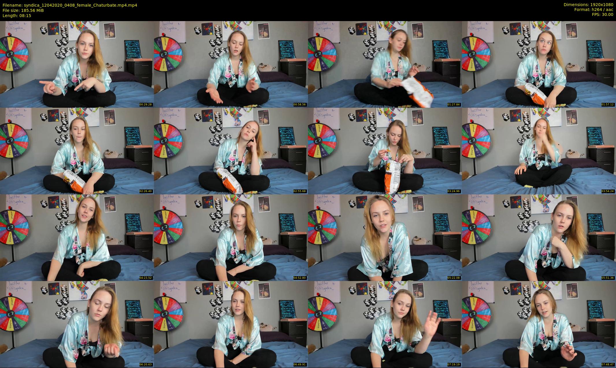 syndica — 9 minute Chaturbate female cam show recording, 1080p, Apr 12, 2020
