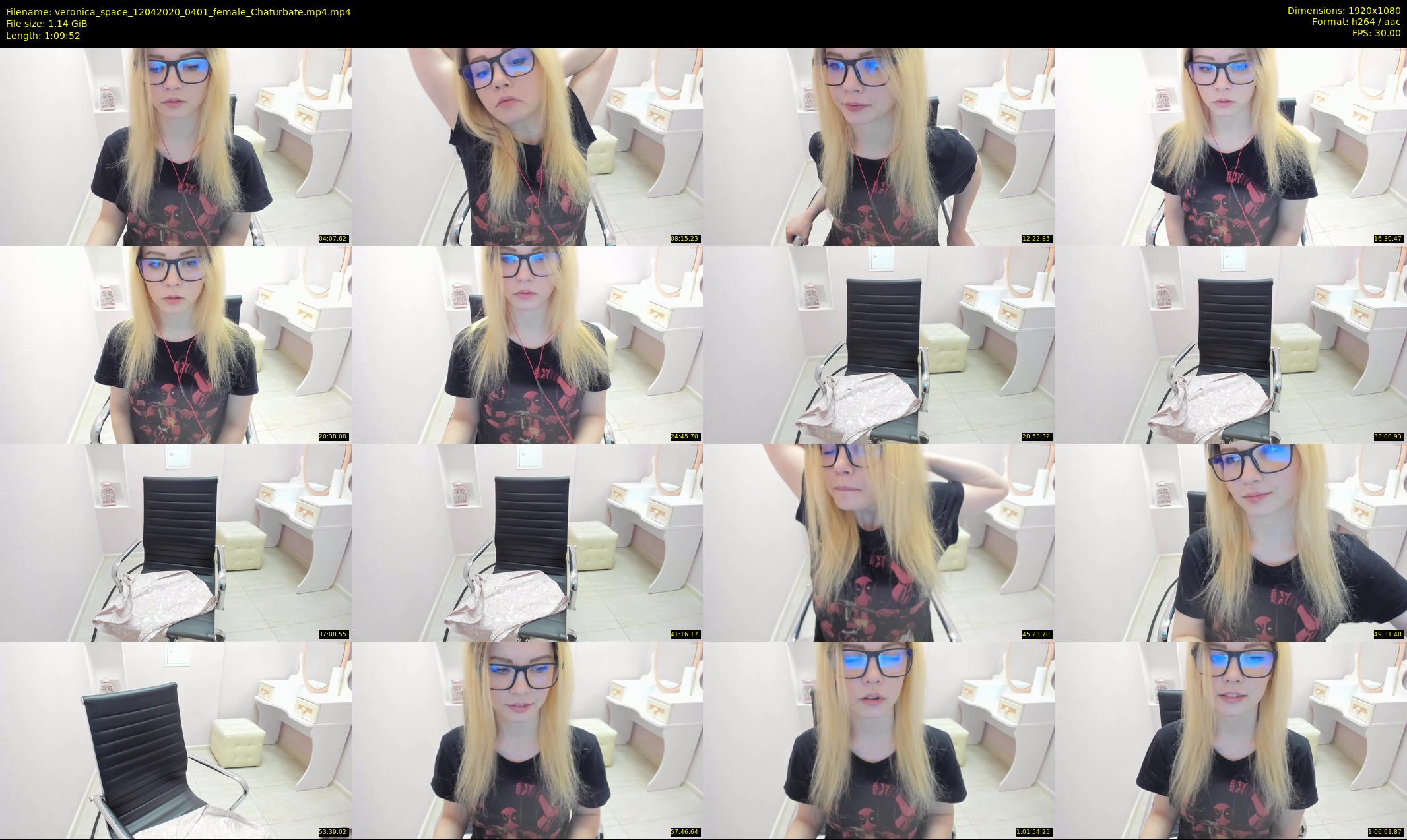 veronica_space — 70 minute Chaturbate female cam show recording, 1080p, Apr 12, 2020