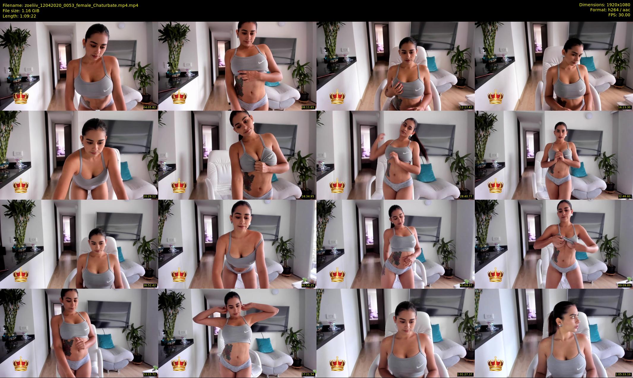 zoeliiv — 70 minute Chaturbate female cam show recording, 1080p, Apr 12, 2020