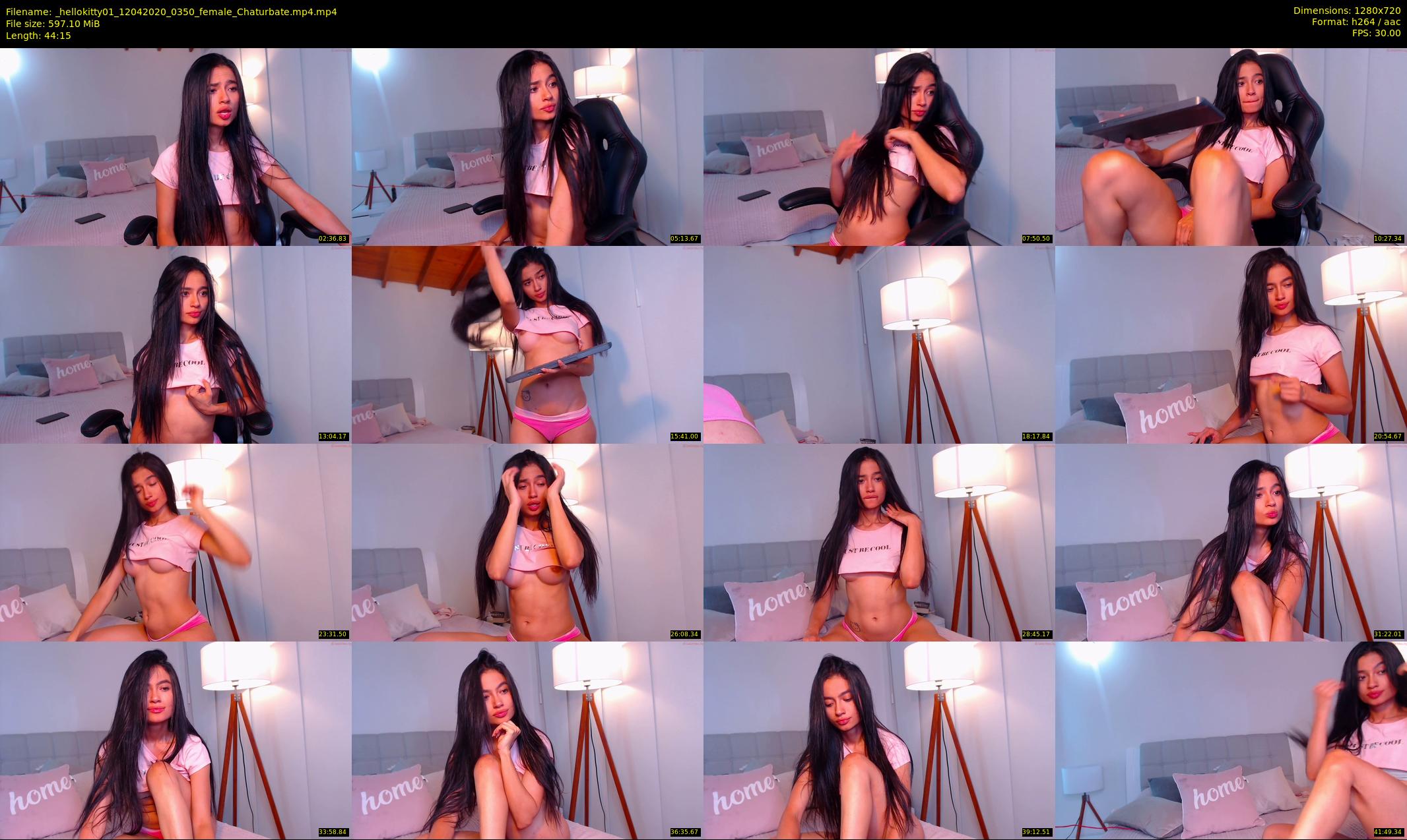 _hellokitty01 — 45 minute Chaturbate female cam show recording, 720p, Apr 12, 2020