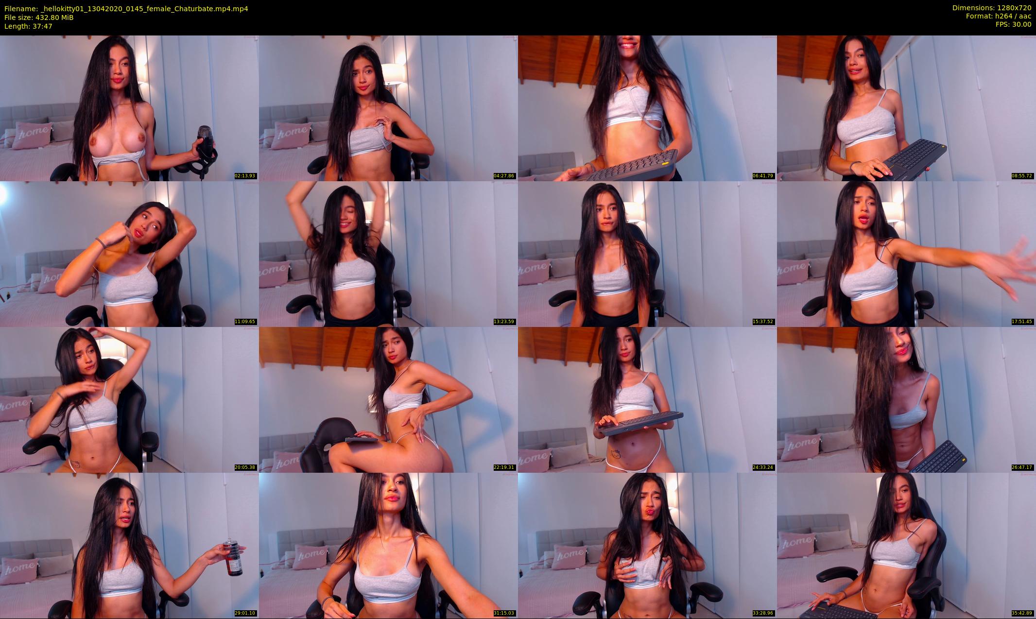 _hellokitty01 — 38 minute Chaturbate female cam show recording, 720p, Apr 13, 2020