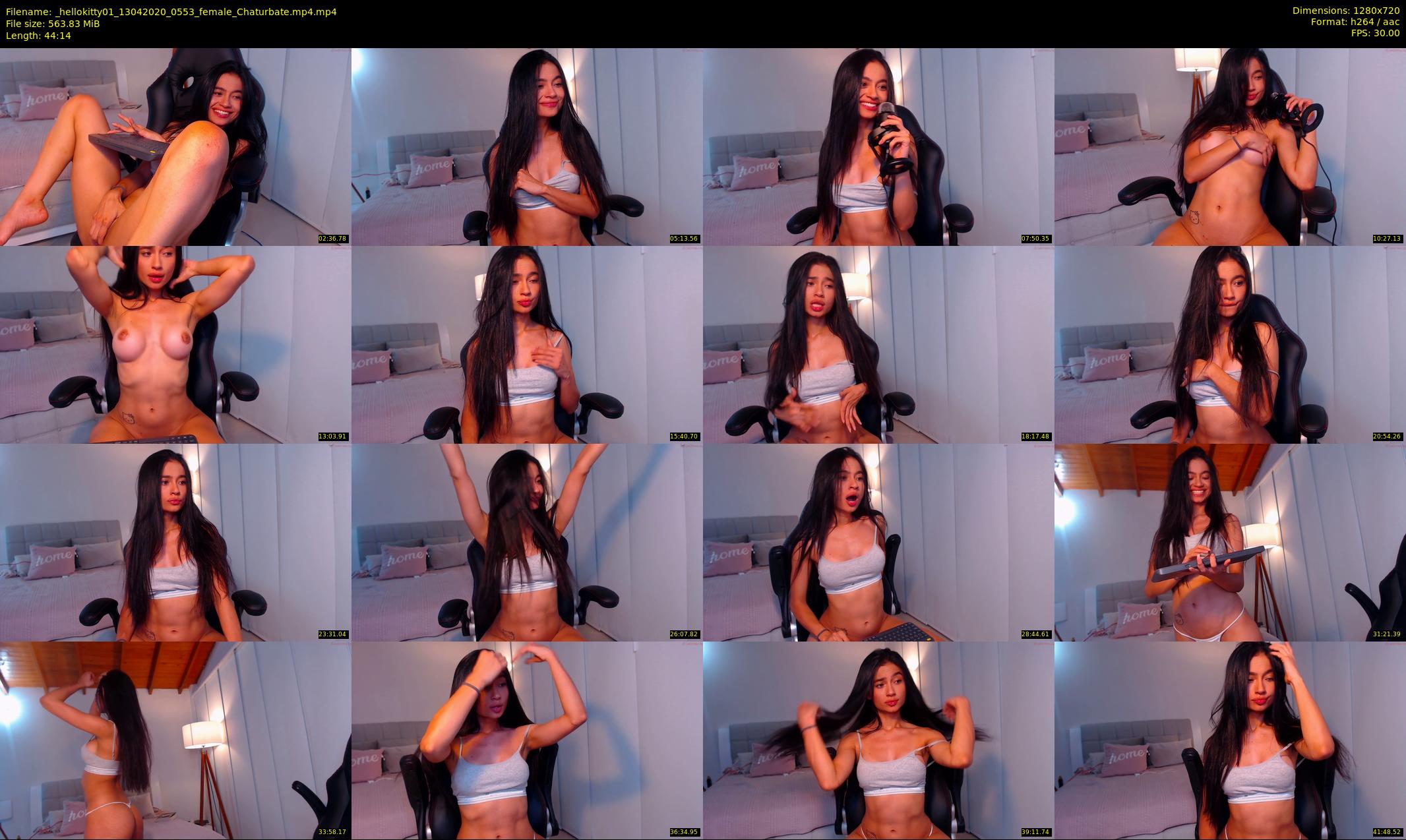 _hellokitty01 — 45 minute Chaturbate female cam show recording, 720p, Apr 13, 2020