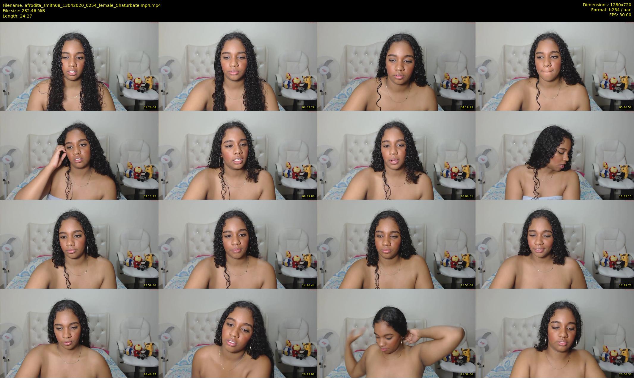 afrodita_smith08 — 25 minute Chaturbate female cam show recording, 720p, Apr 13, 2020
