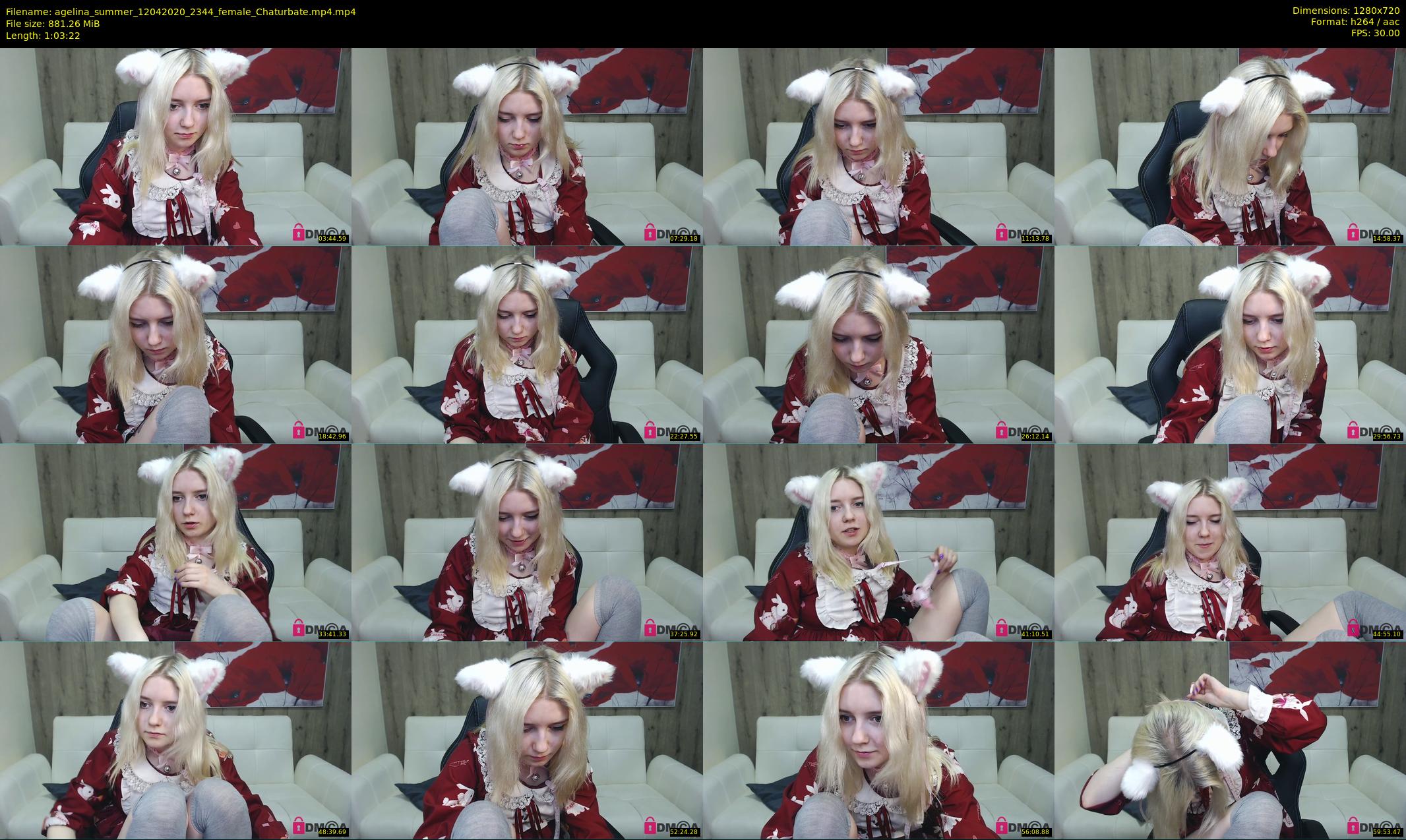 agelina_summer — 64 minute Chaturbate female cam show recording, 720p, Apr 12, 2020